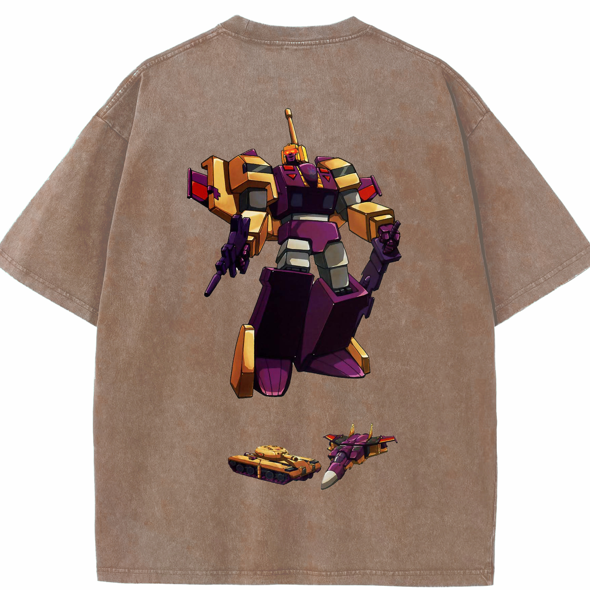 （画像用）  綿100% ヴィンテージ風 半袖Tシャツ（背面プリント）