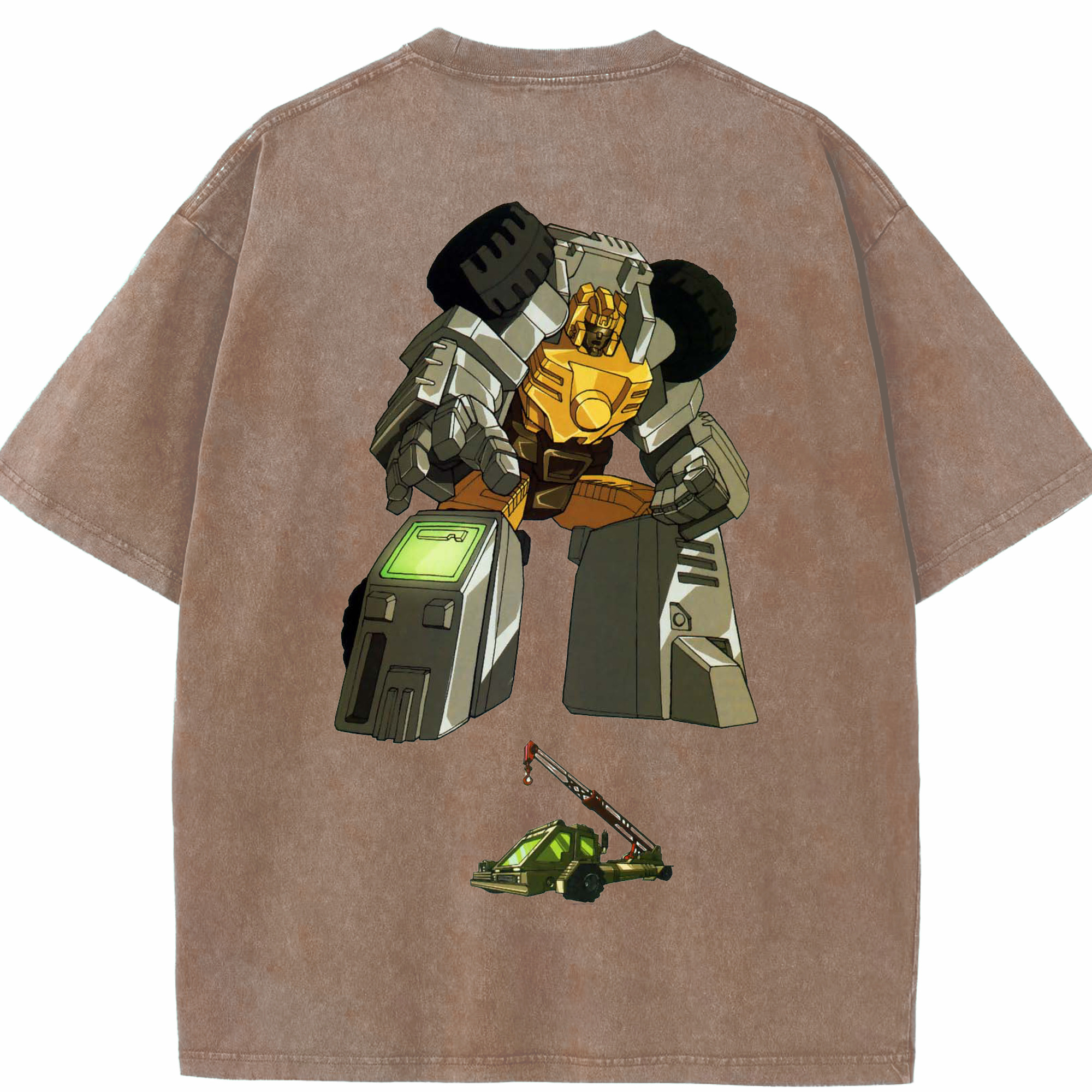 （画像用）  綿100% ヴィンテージ風 半袖Tシャツ（背面プリント）
