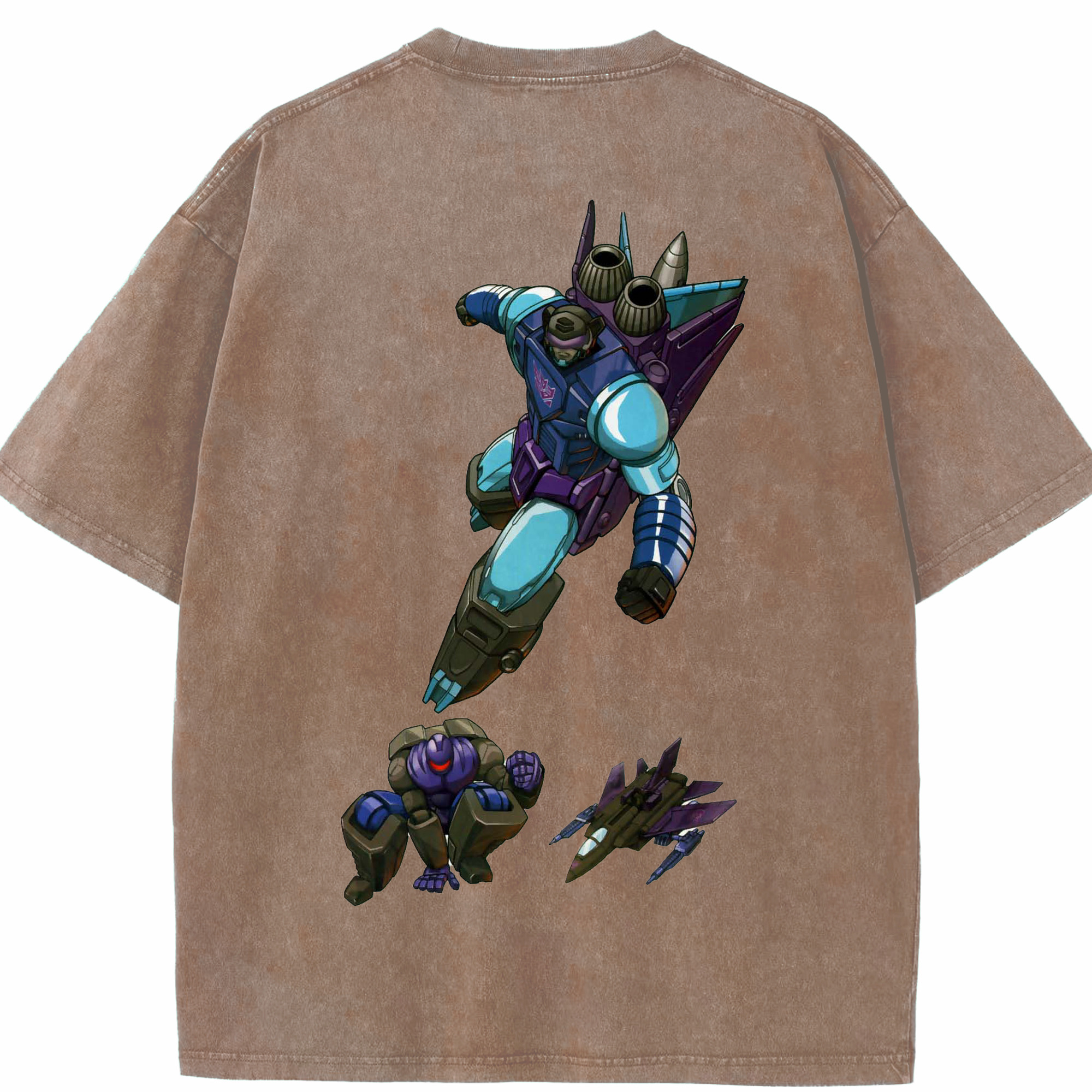 （画像用）  綿100% ヴィンテージ風 半袖Tシャツ（背面プリント）