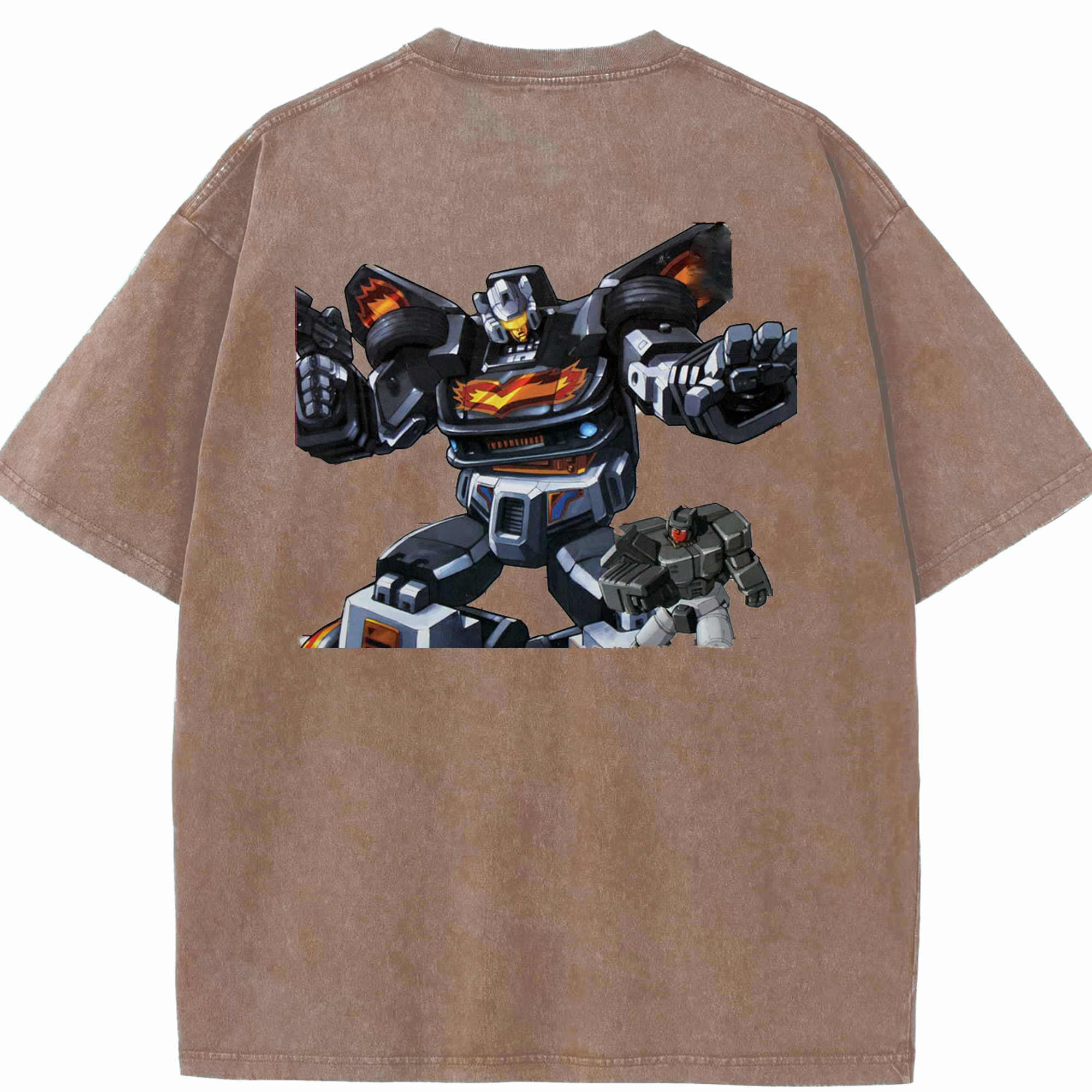 （画像用）  綿100% ヴィンテージ風 半袖Tシャツ（背面プリント）