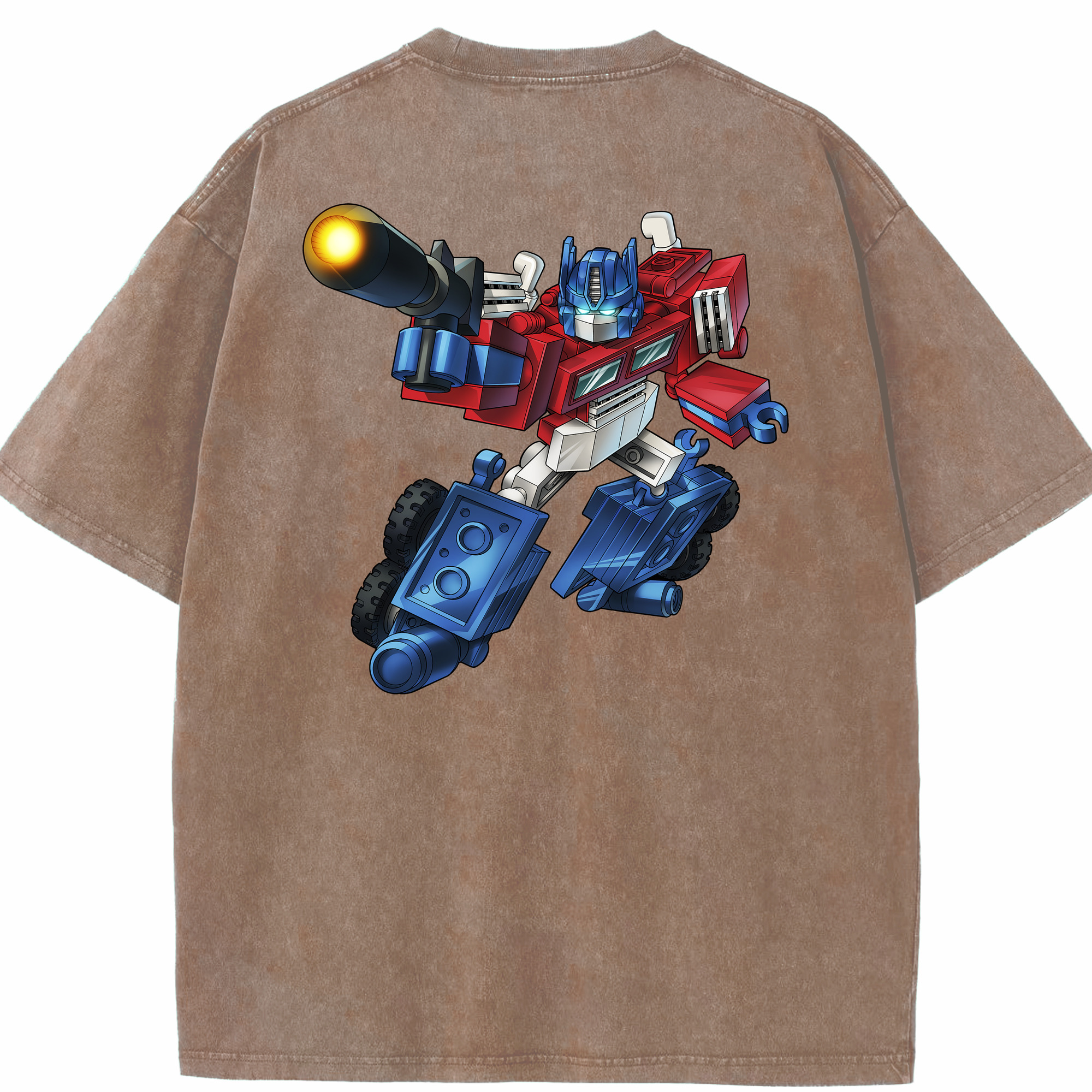 （画像用）  綿100% ヴィンテージ風 半袖Tシャツ（背面プリント）