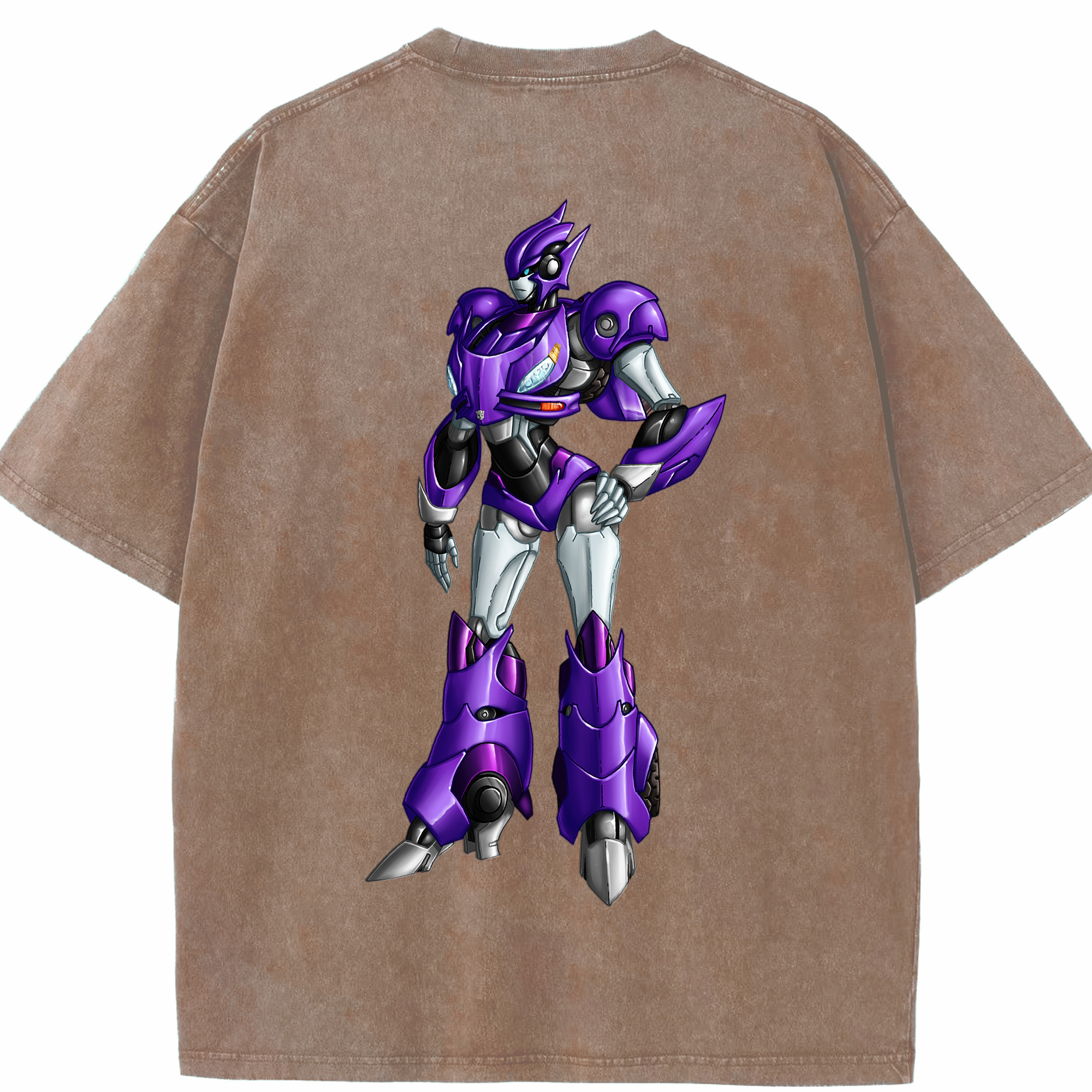 （画像用）  綿100% ヴィンテージ風 半袖Tシャツ（背面プリント）