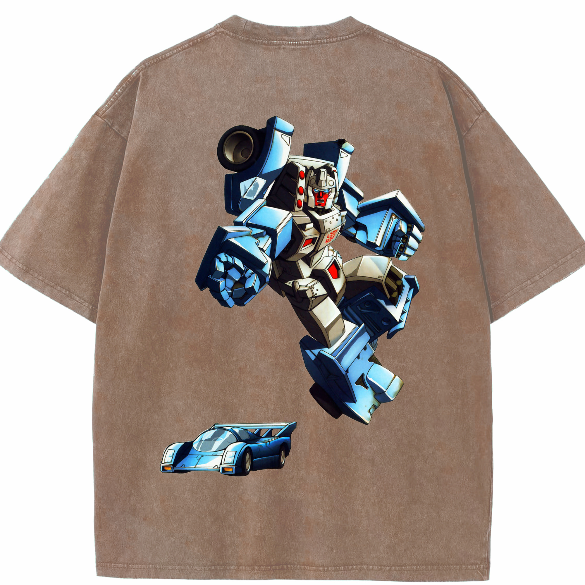 （画像用）  綿100% ヴィンテージ風 半袖Tシャツ（背面プリント）