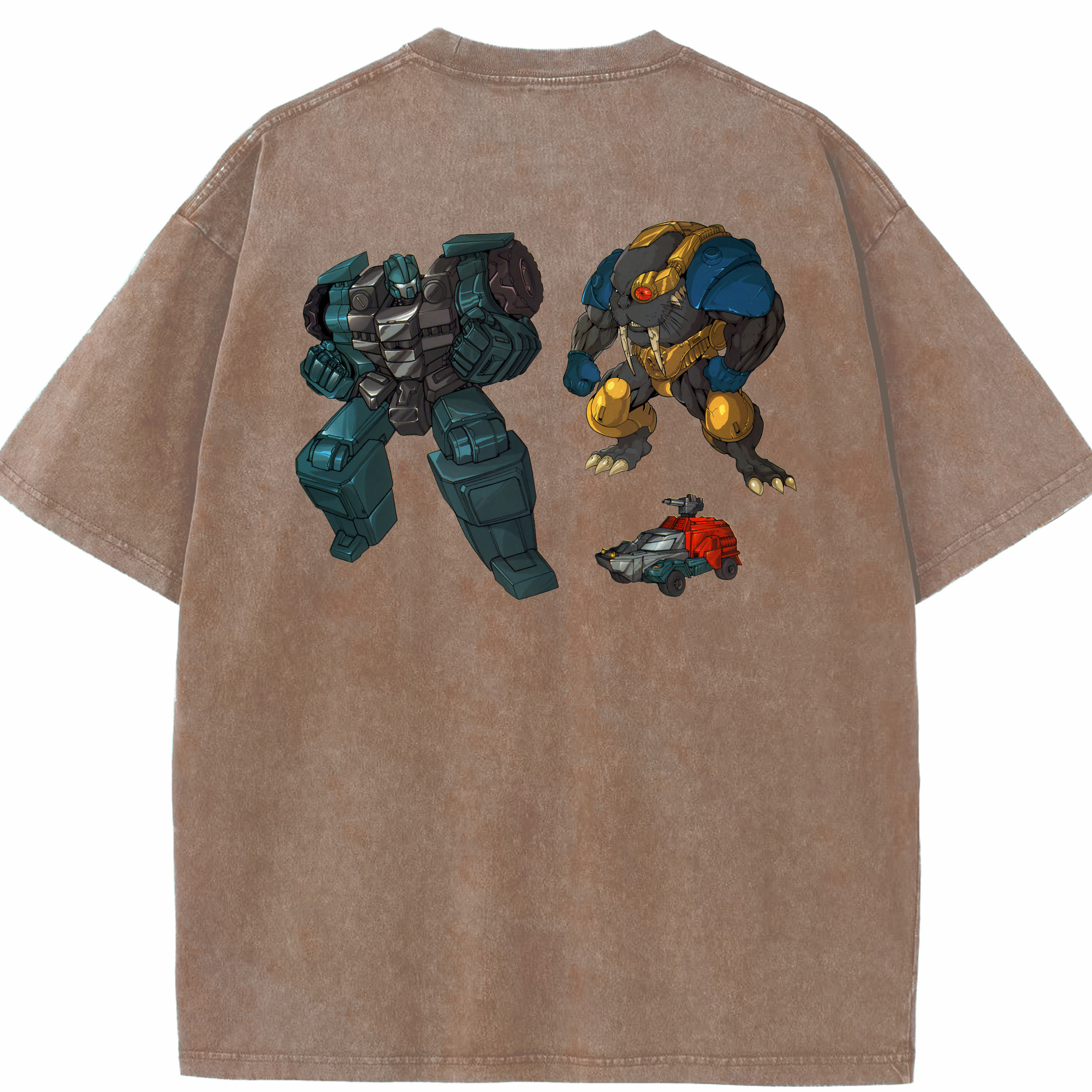 （画像用）  綿100% ヴィンテージ風 半袖Tシャツ（背面プリント）