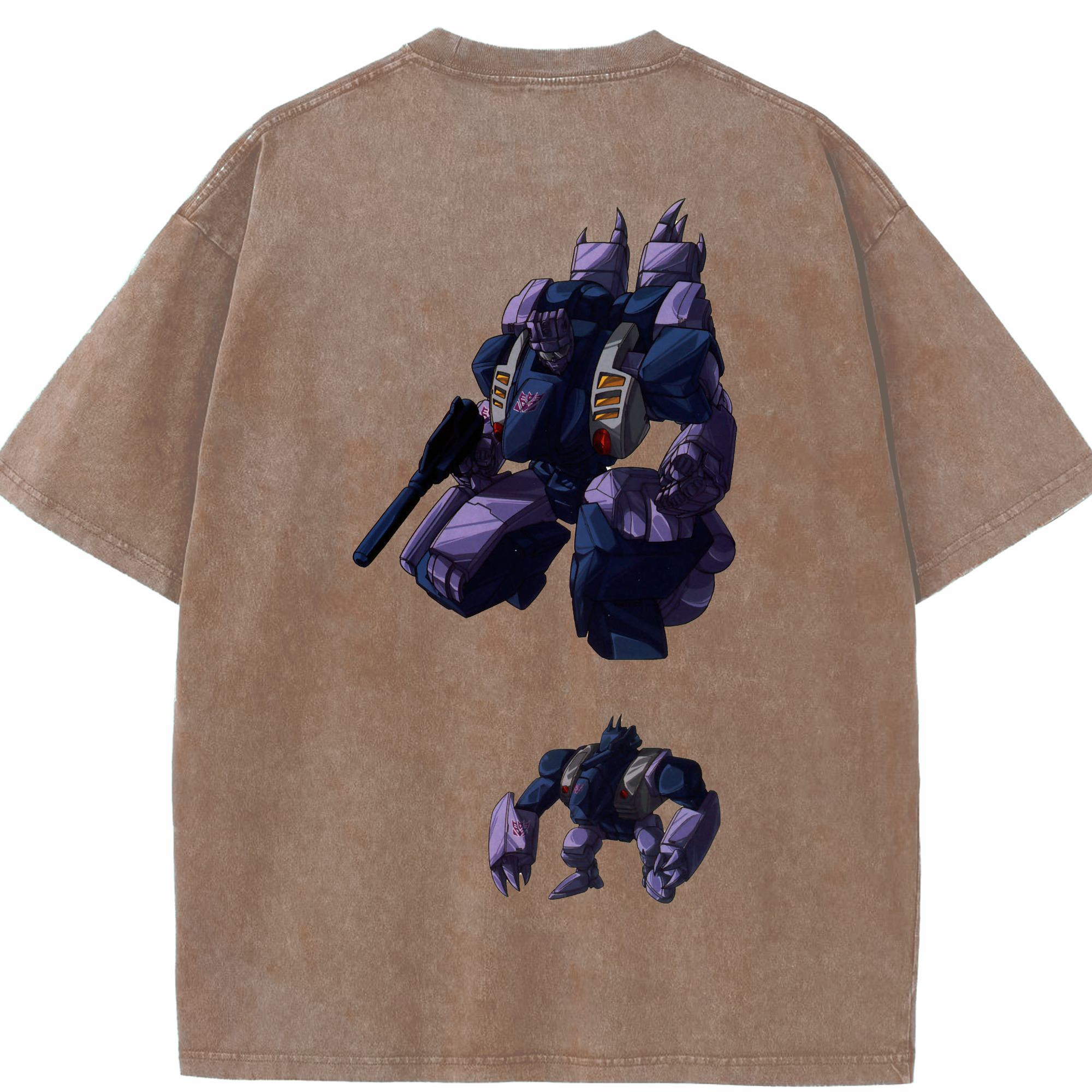 （画像用）  綿100% ヴィンテージ風 半袖Tシャツ（背面プリント）