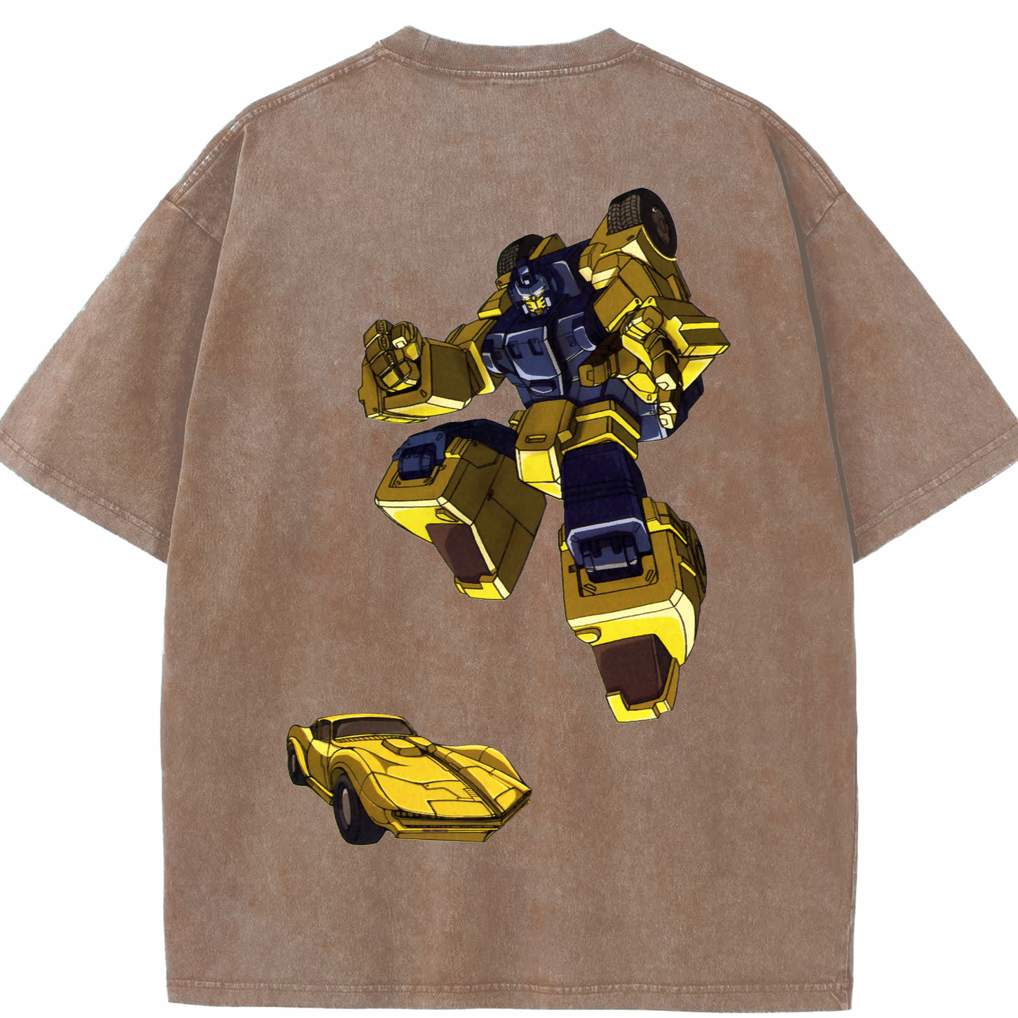 （画像用）  綿100% ヴィンテージ風 半袖Tシャツ（背面プリント）