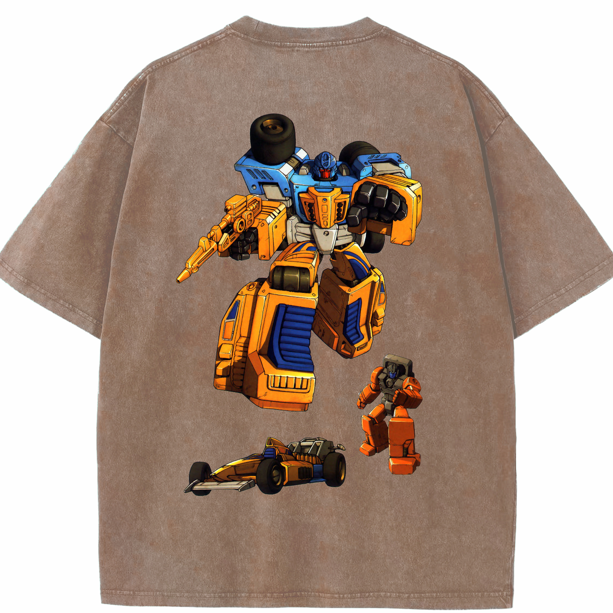 （画像用）  綿100% ヴィンテージ風 半袖Tシャツ（背面プリント）