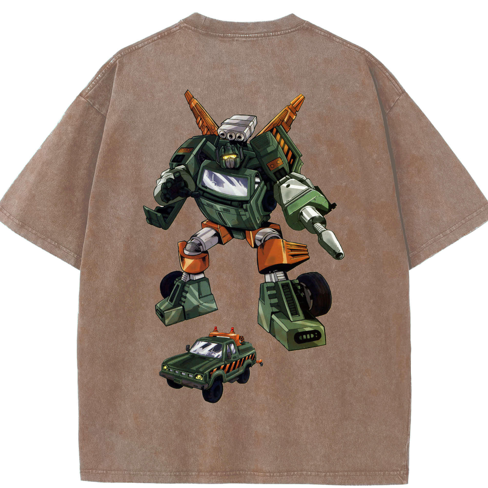 （画像用）  綿100% ヴィンテージ風 半袖Tシャツ（背面プリント）