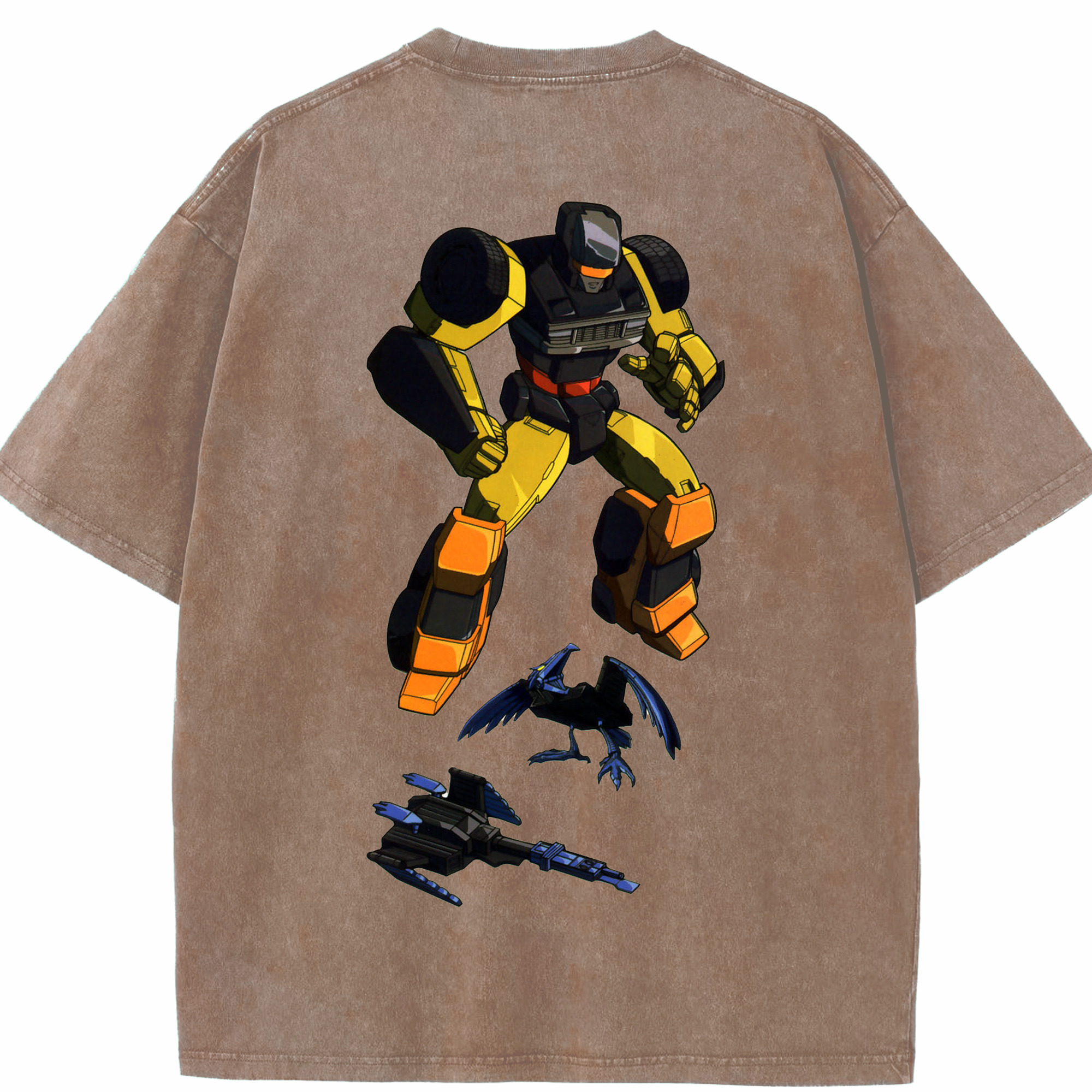 （画像用）  綿100% ヴィンテージ風 半袖Tシャツ（背面プリント）