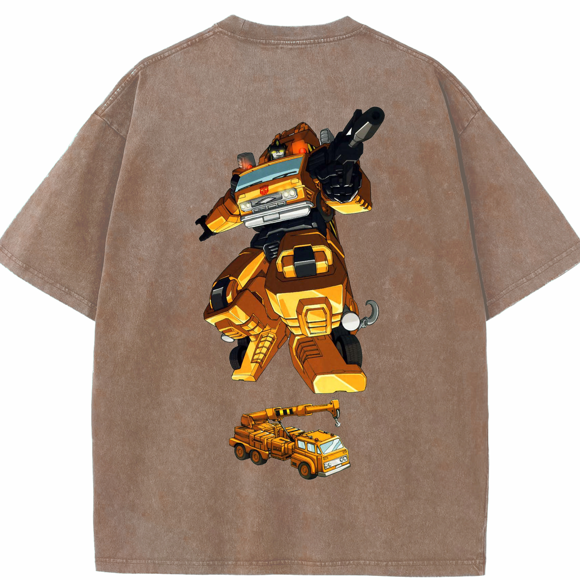 （画像用）  綿100% ヴィンテージ風 半袖Tシャツ（背面プリント）