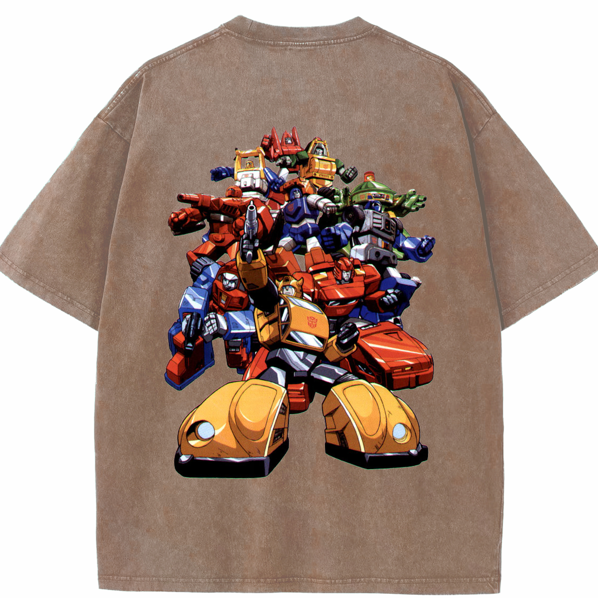 （画像用）  綿100% ヴィンテージ風 半袖Tシャツ（背面プリント）