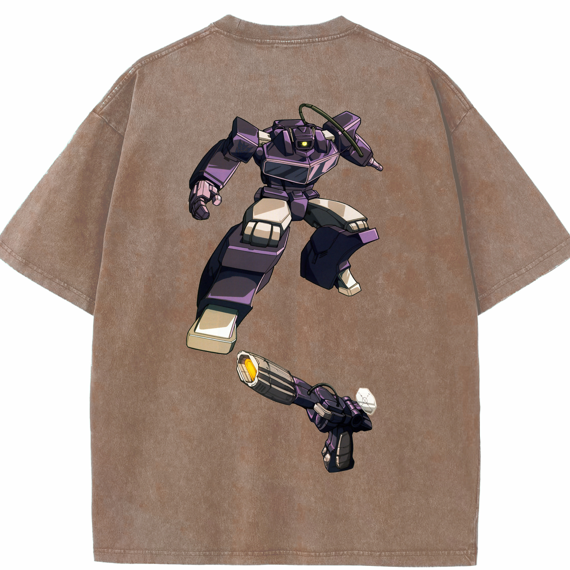 （画像用）  綿100% ヴィンテージ風 半袖Tシャツ（背面プリント）