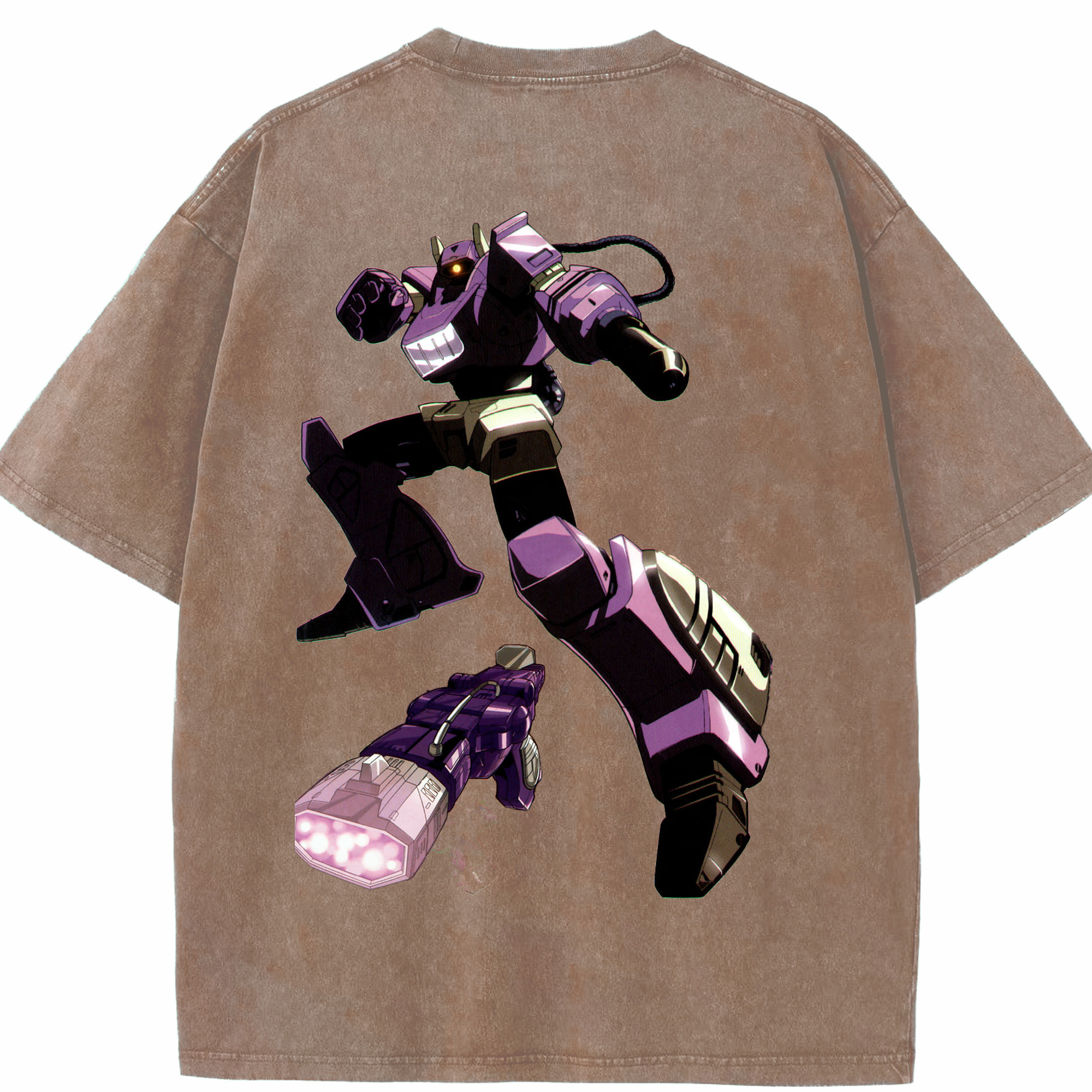 （画像用）  綿100% ヴィンテージ風 半袖Tシャツ（背面プリント）