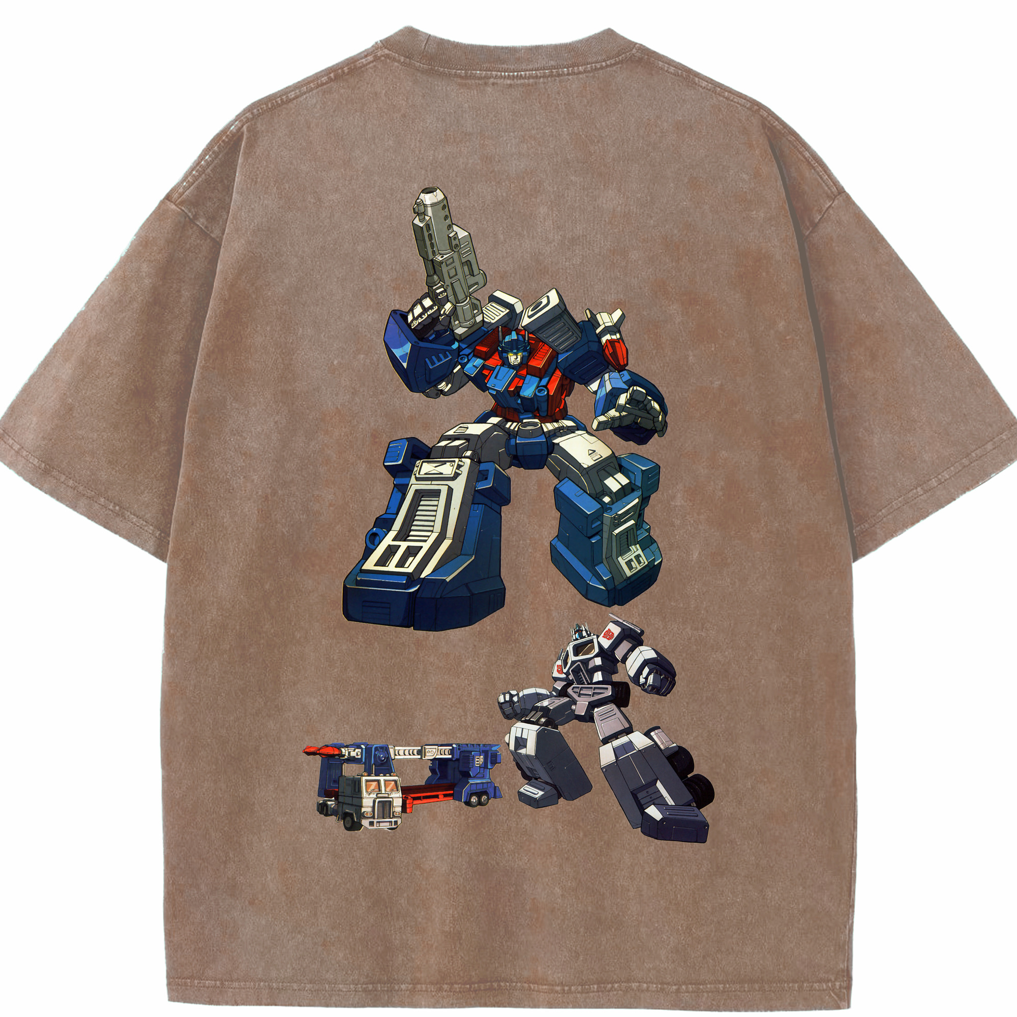 （画像用）  綿100% ヴィンテージ風 半袖Tシャツ（背面プリント）