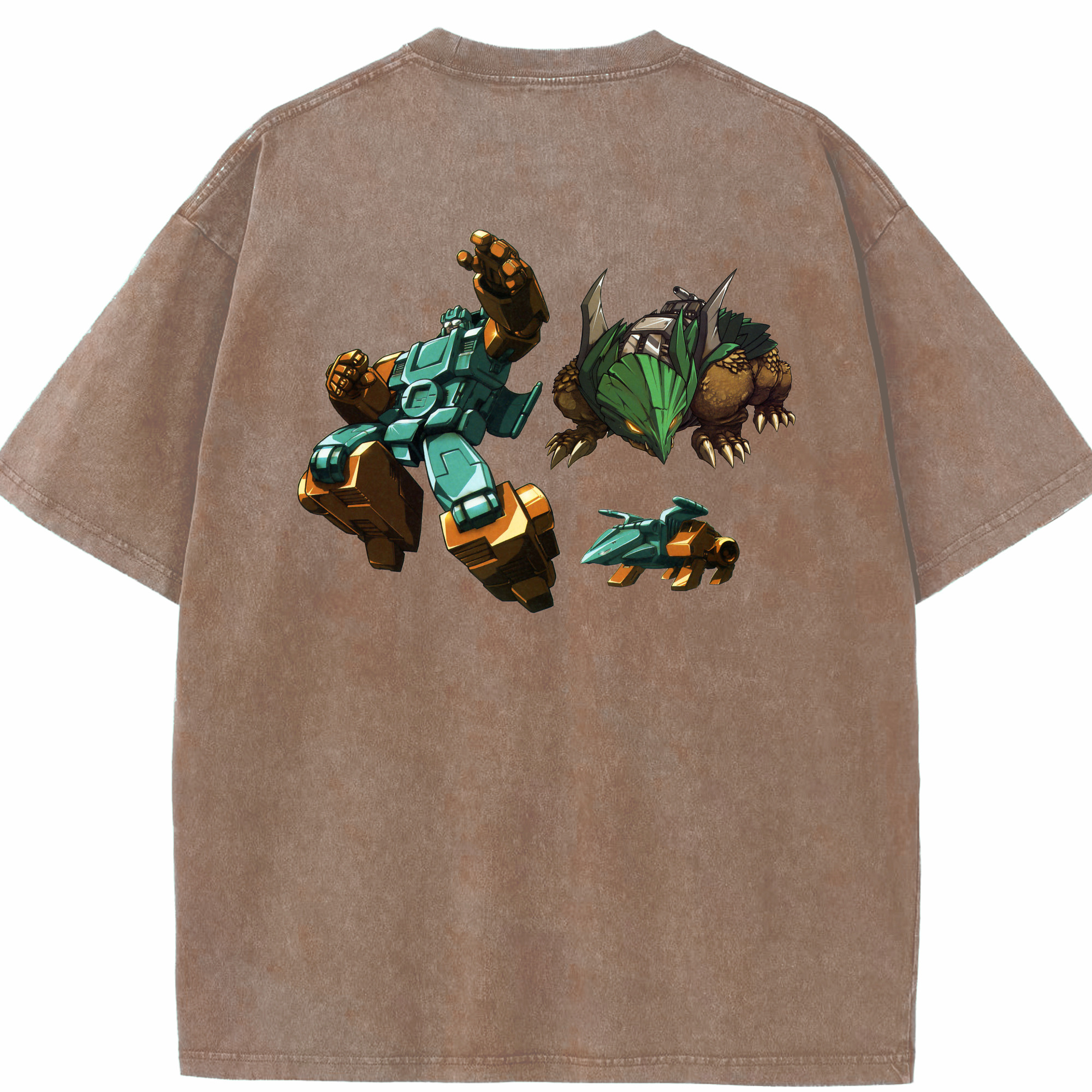 （画像用）  綿100% ヴィンテージ風 半袖Tシャツ（背面プリント）