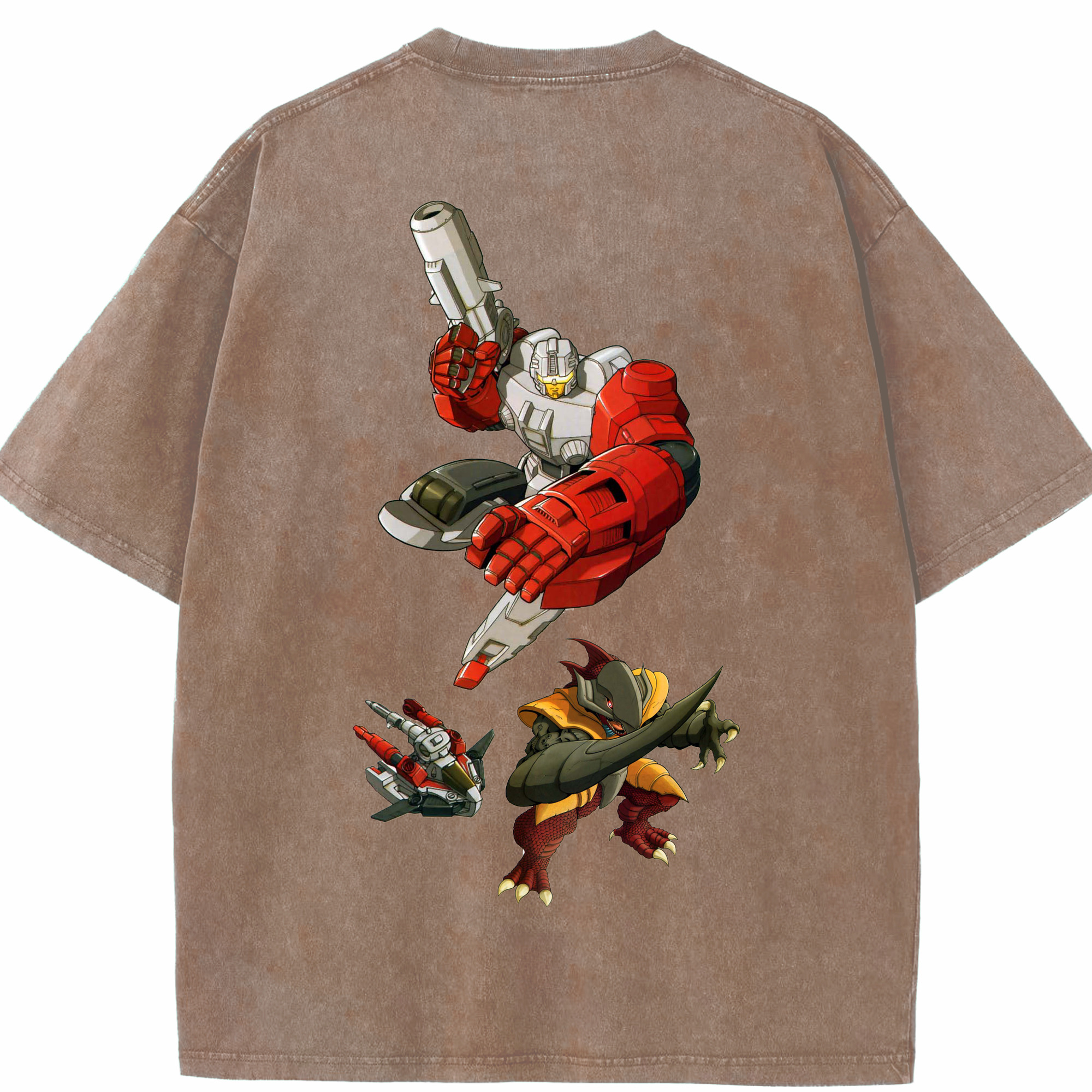 （画像用）  綿100% ヴィンテージ風 半袖Tシャツ（背面プリント）
