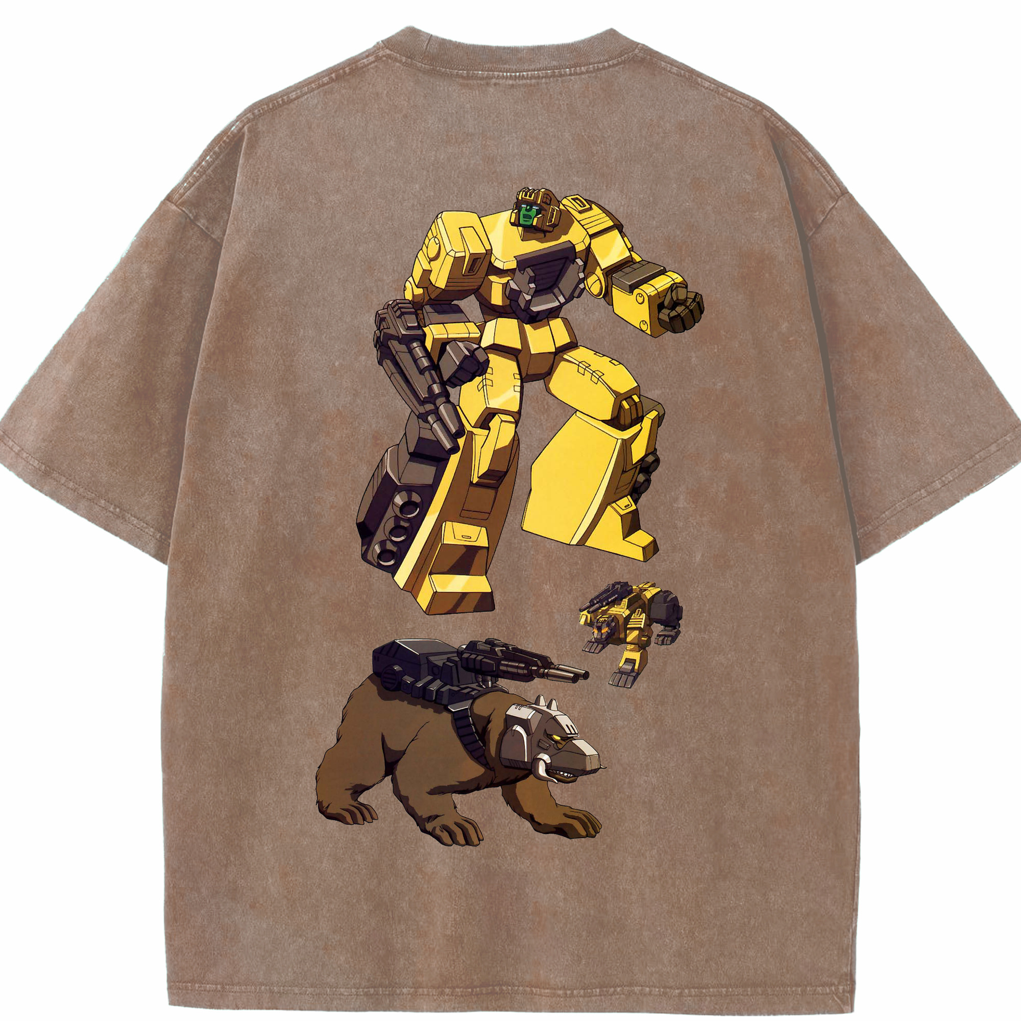 （画像用）  綿100% ヴィンテージ風 半袖Tシャツ（背面プリント）