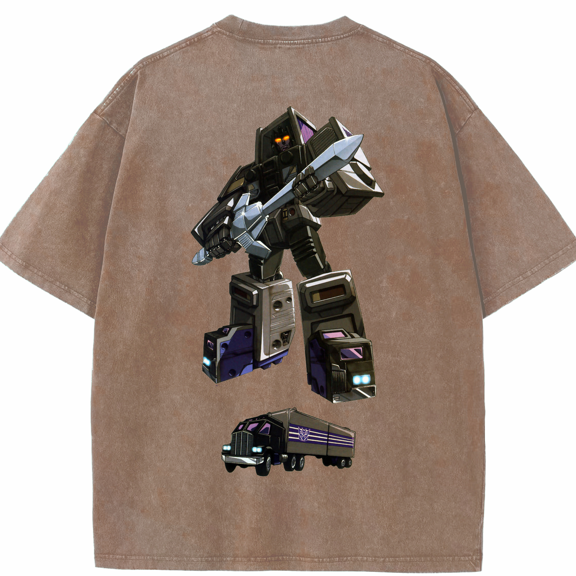（画像用）  綿100% ヴィンテージ風 半袖Tシャツ（背面プリント）
