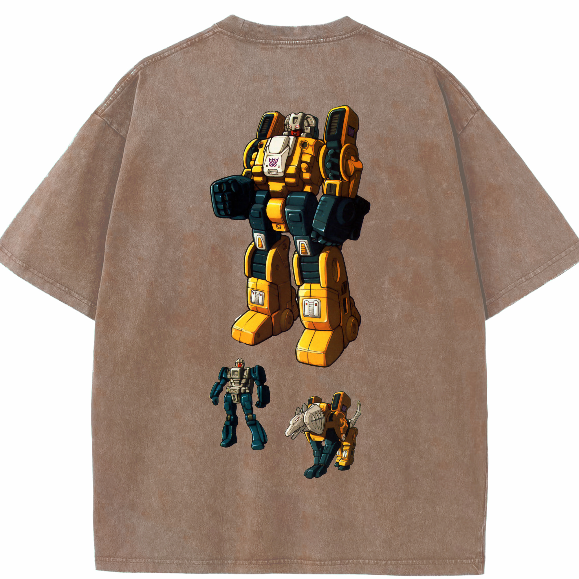 （画像用）  綿100% ヴィンテージ風 半袖Tシャツ（背面プリント）