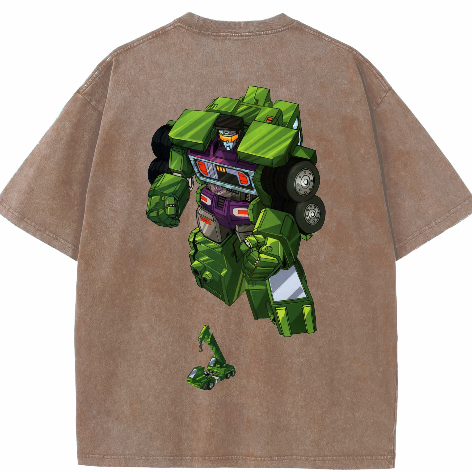 （画像用）  綿100% ヴィンテージ風 半袖Tシャツ（背面プリント）
