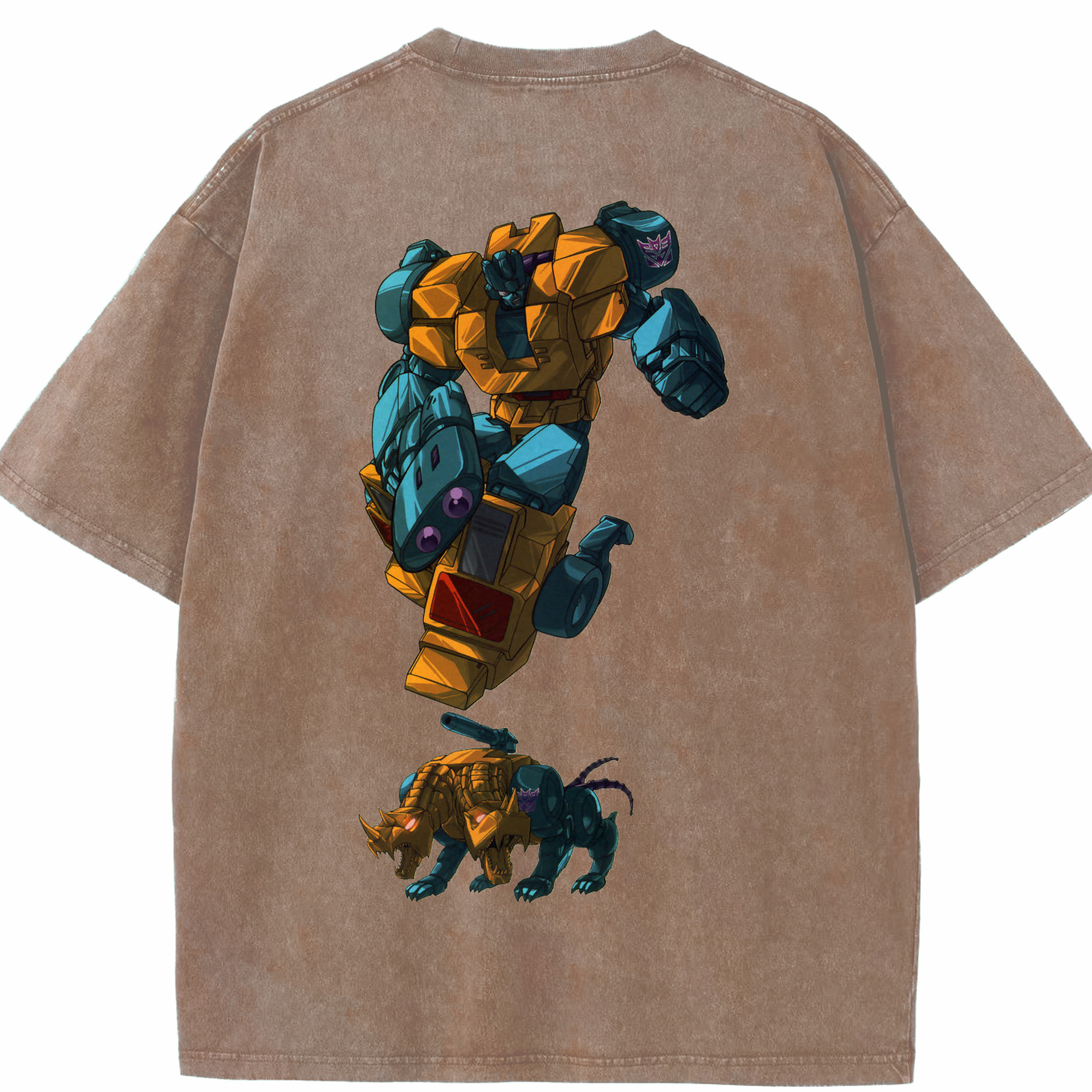 （画像用）  綿100% ヴィンテージ風 半袖Tシャツ（背面プリント）