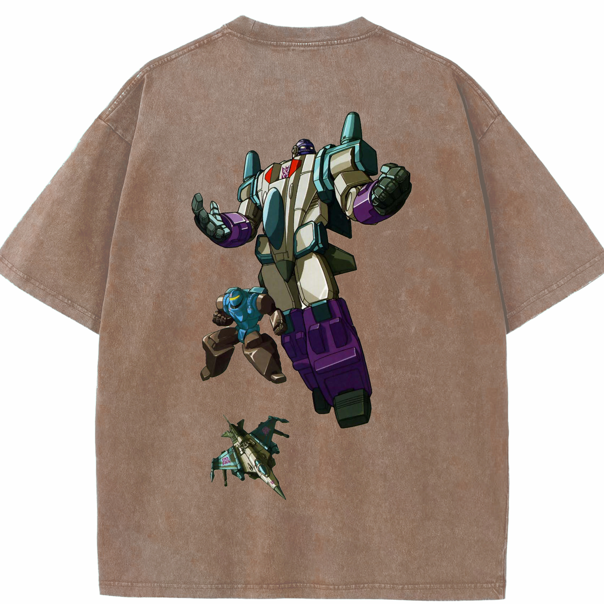 （画像用）  綿100% ヴィンテージ風 半袖Tシャツ（背面プリント）