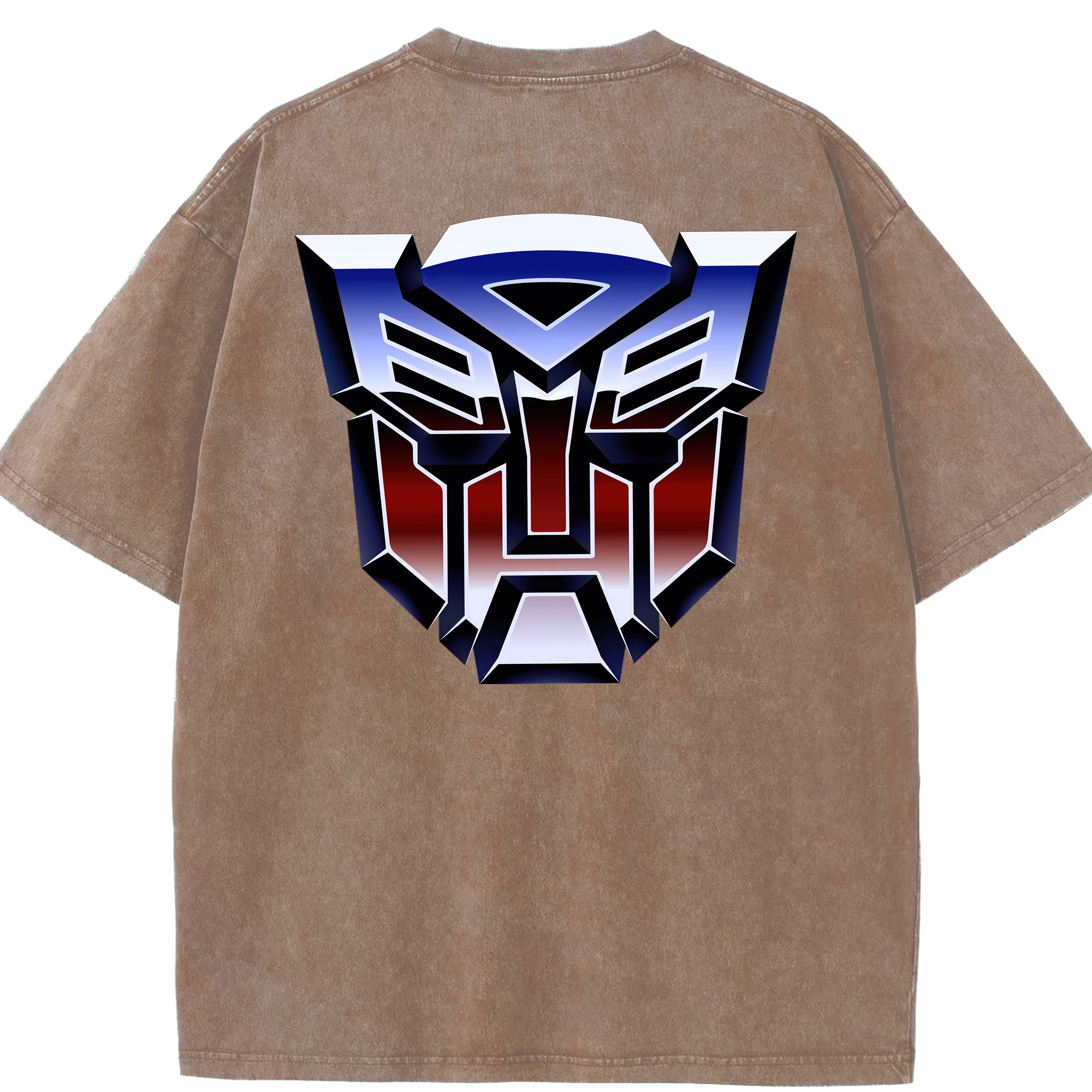 （画像用）  綿100% ヴィンテージ風 半袖Tシャツ（背面プリント）