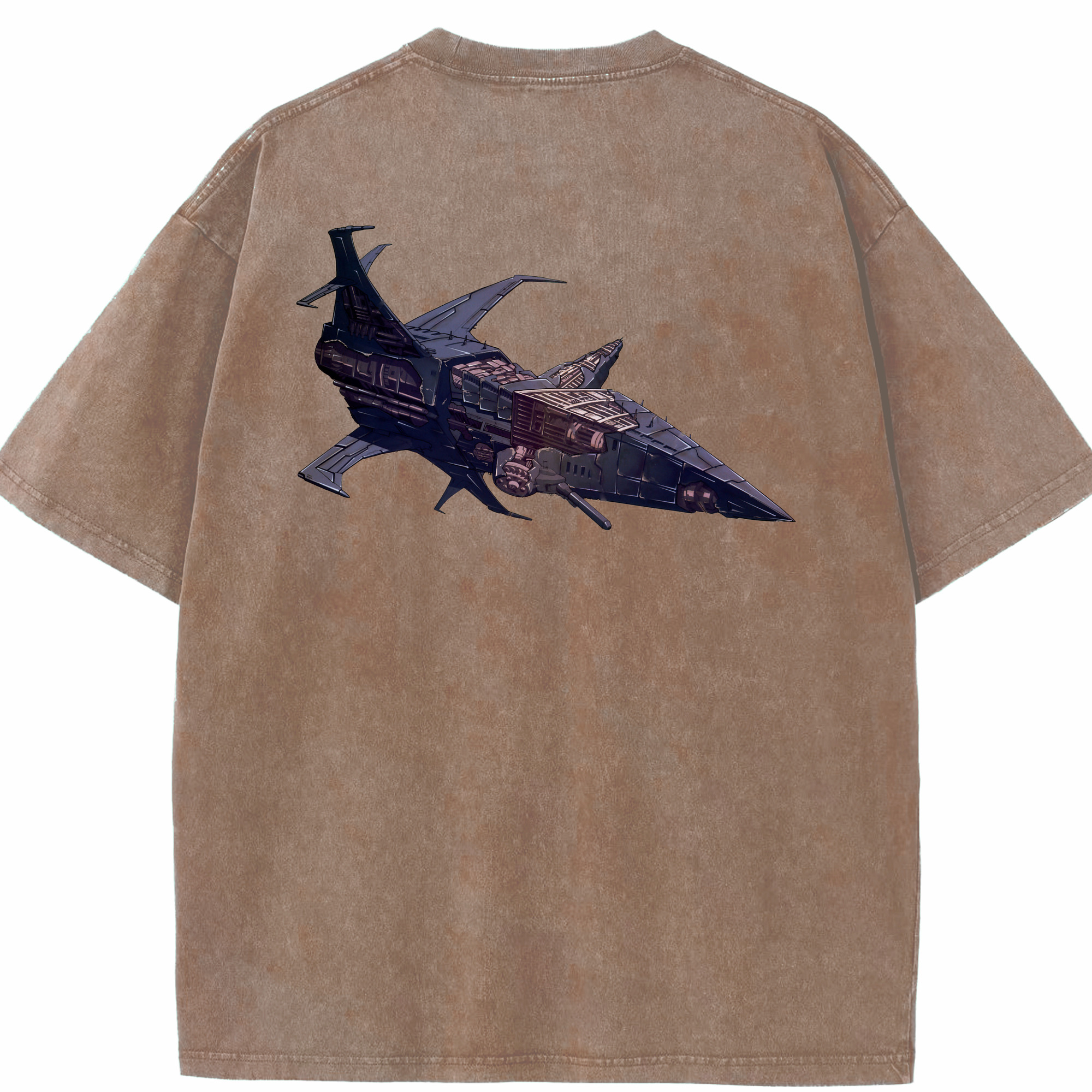 （画像用）  綿100% ヴィンテージ風 半袖Tシャツ（背面プリント）