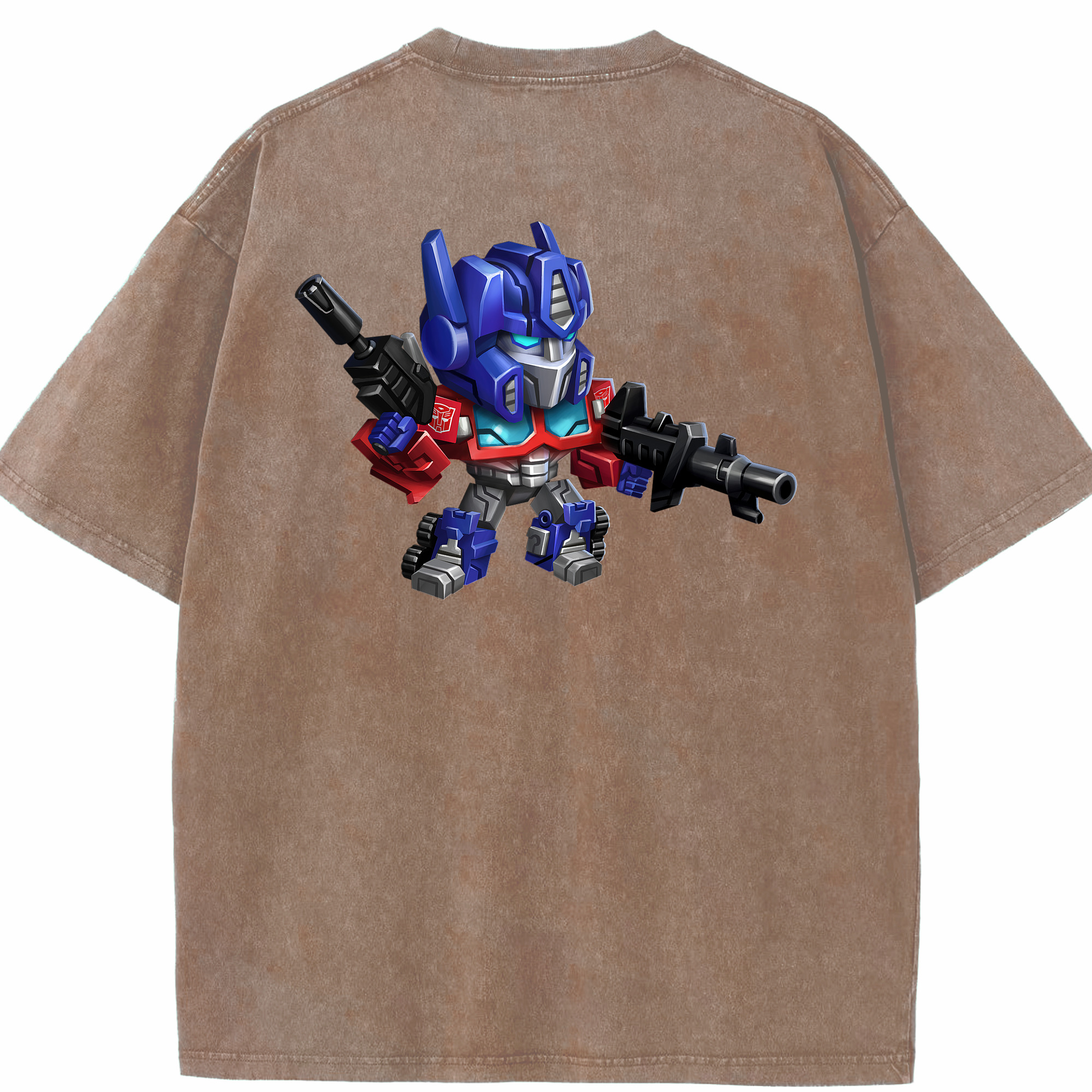 （画像用）  綿100% ヴィンテージ風 半袖Tシャツ（背面プリント）