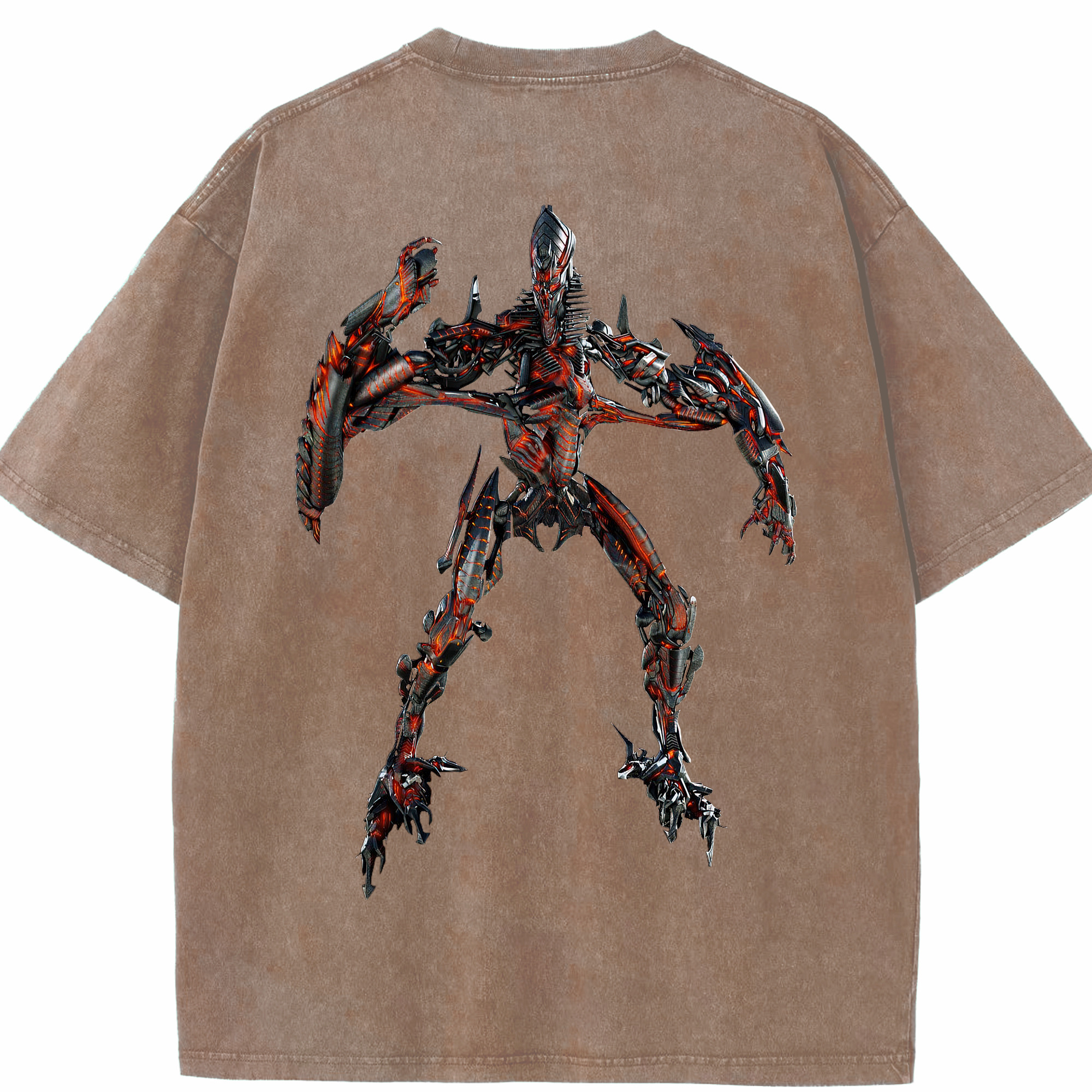 （画像用）  綿100% ヴィンテージ風 半袖Tシャツ（背面プリント）
