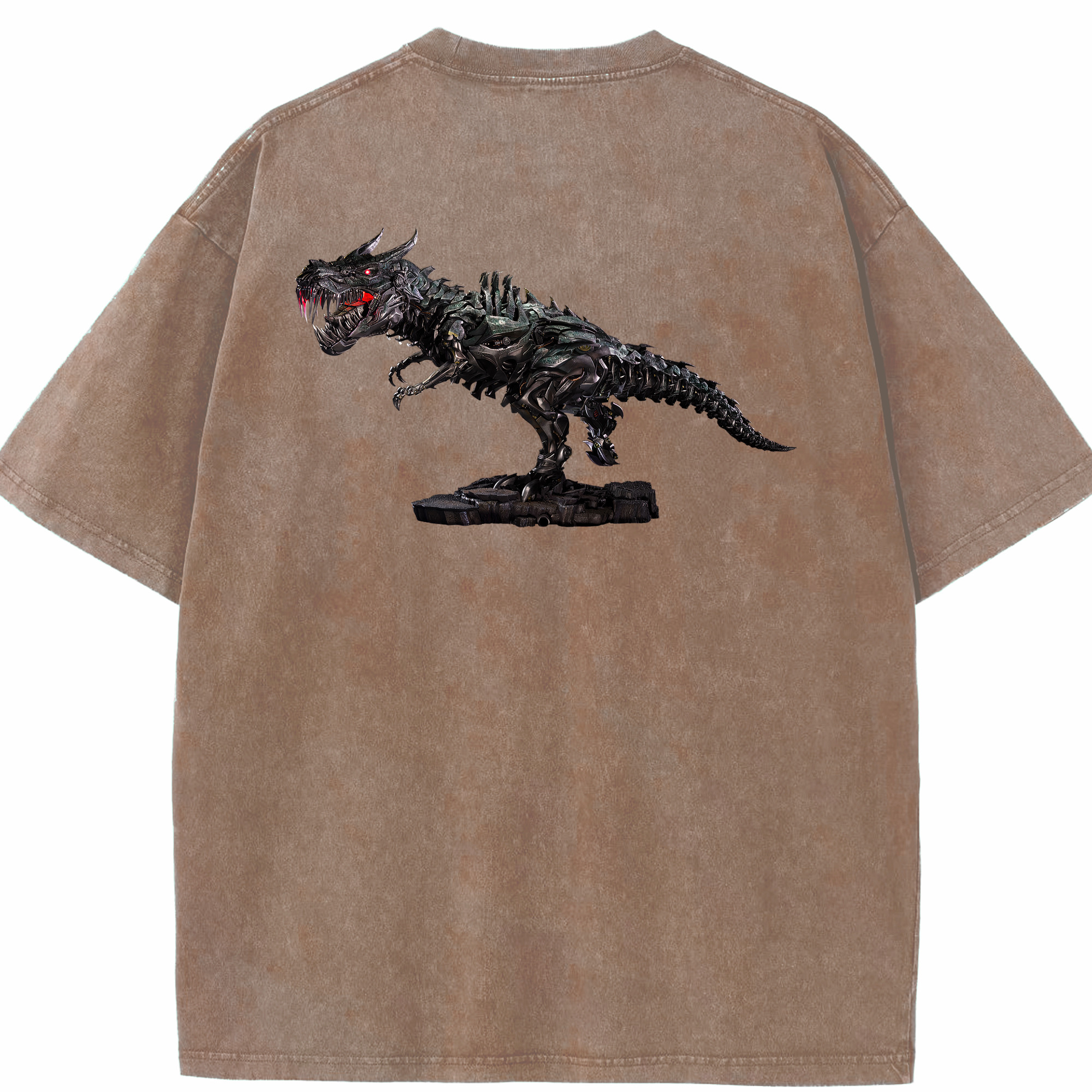 （画像用）  綿100% ヴィンテージ風 半袖Tシャツ（背面プリント）