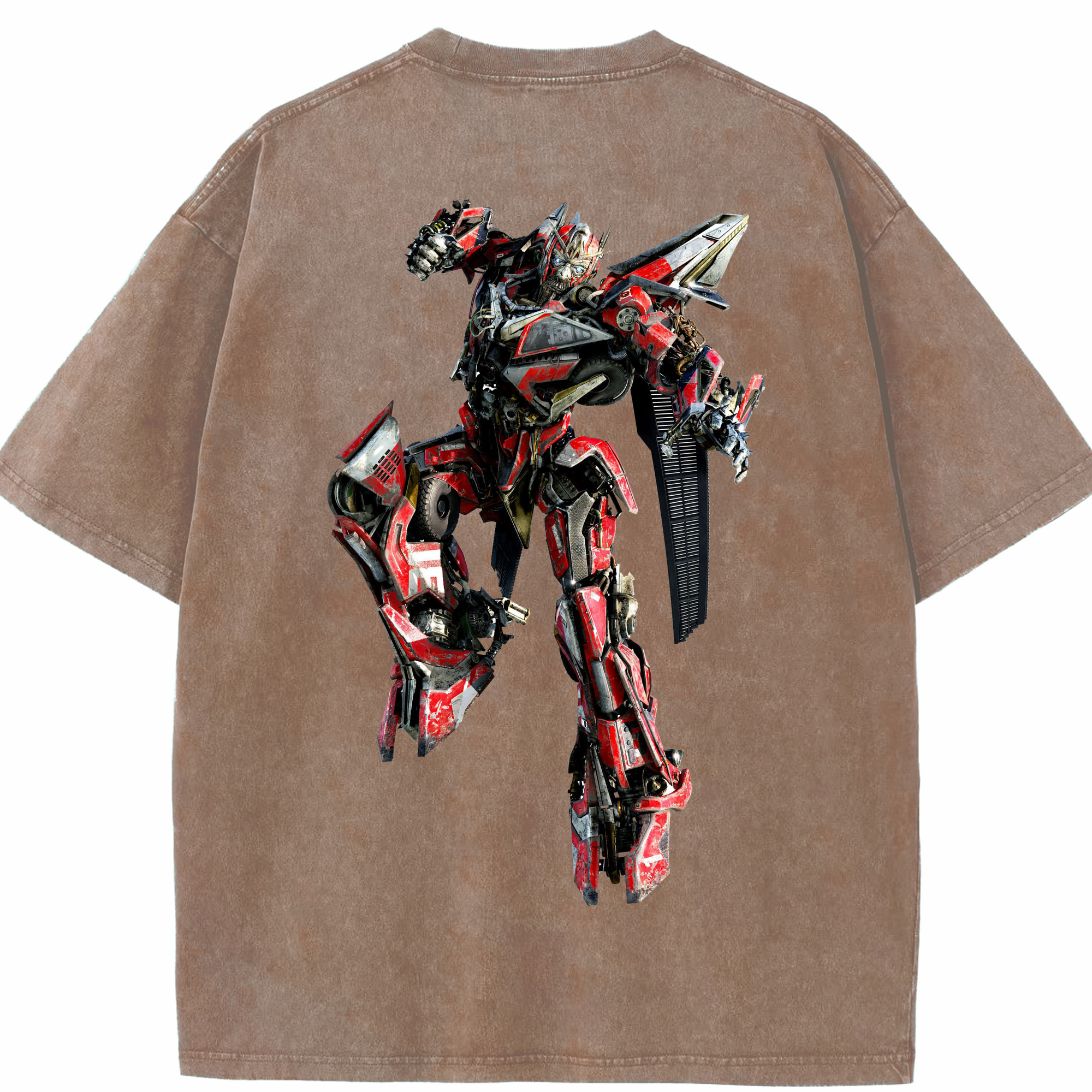 （画像用）  綿100% ヴィンテージ風 半袖Tシャツ（背面プリント）