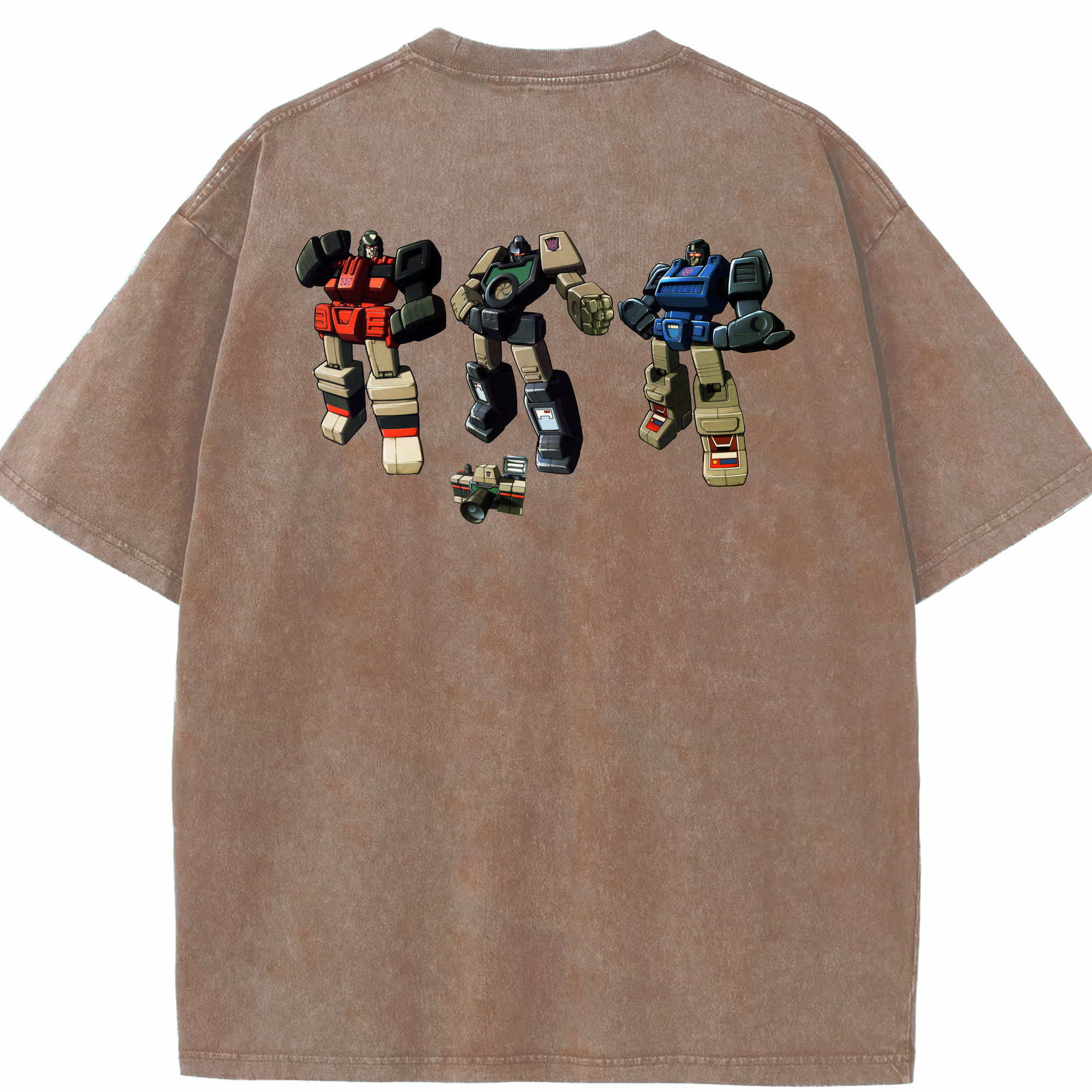（画像用）  綿100% ヴィンテージ風 半袖Tシャツ（背面プリント）