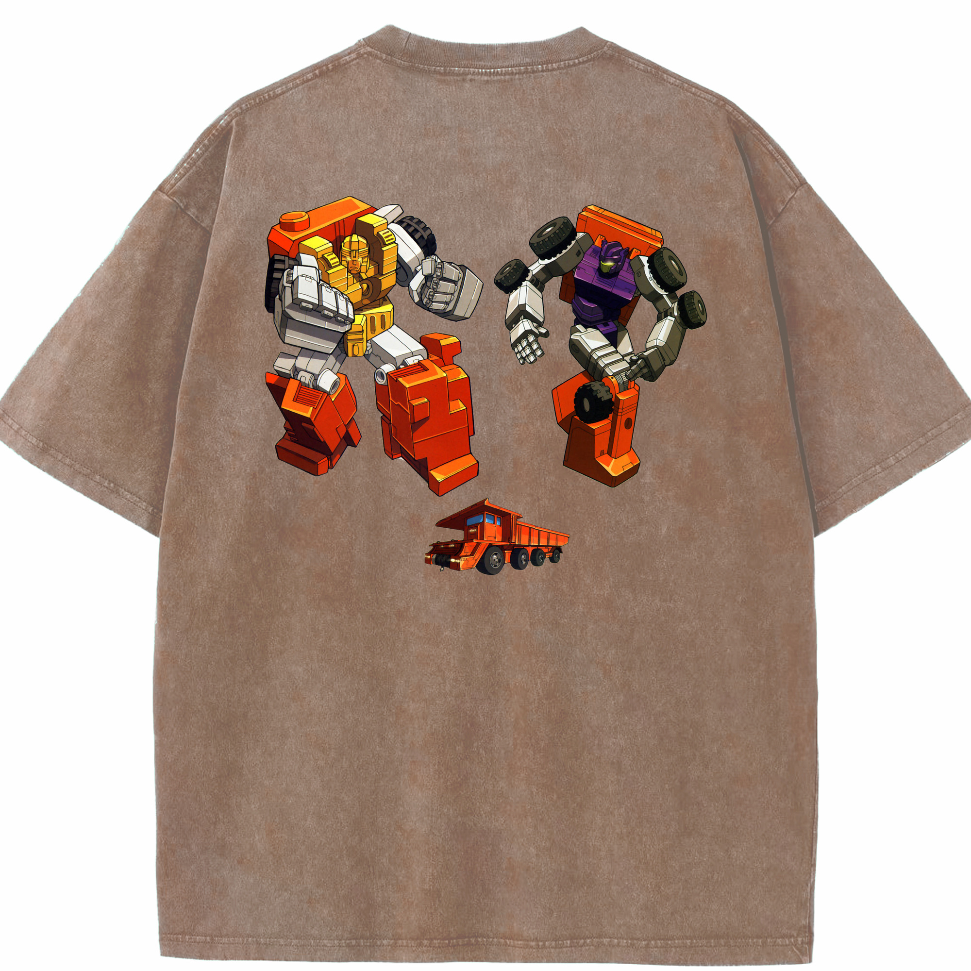 （画像用）  綿100% ヴィンテージ風 半袖Tシャツ（背面プリント）