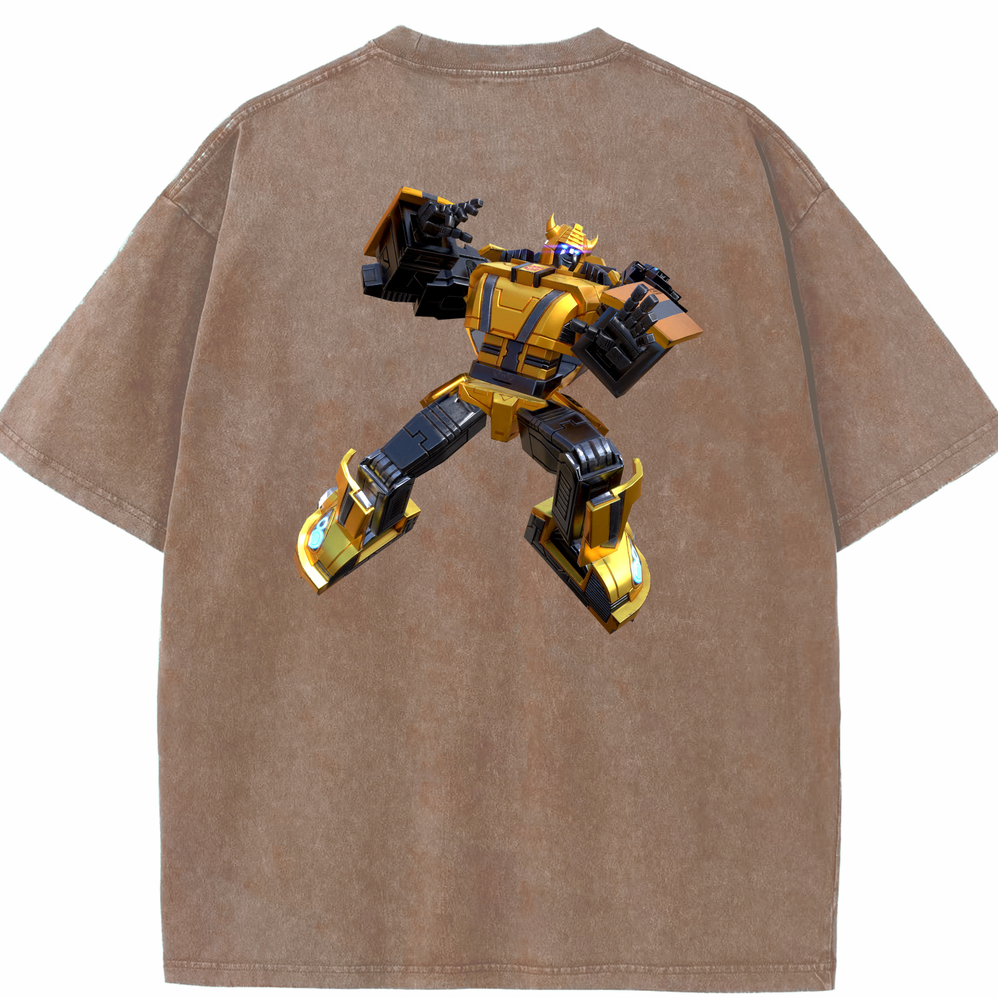 （画像用）  綿100% ヴィンテージ風 半袖Tシャツ（背面プリント）