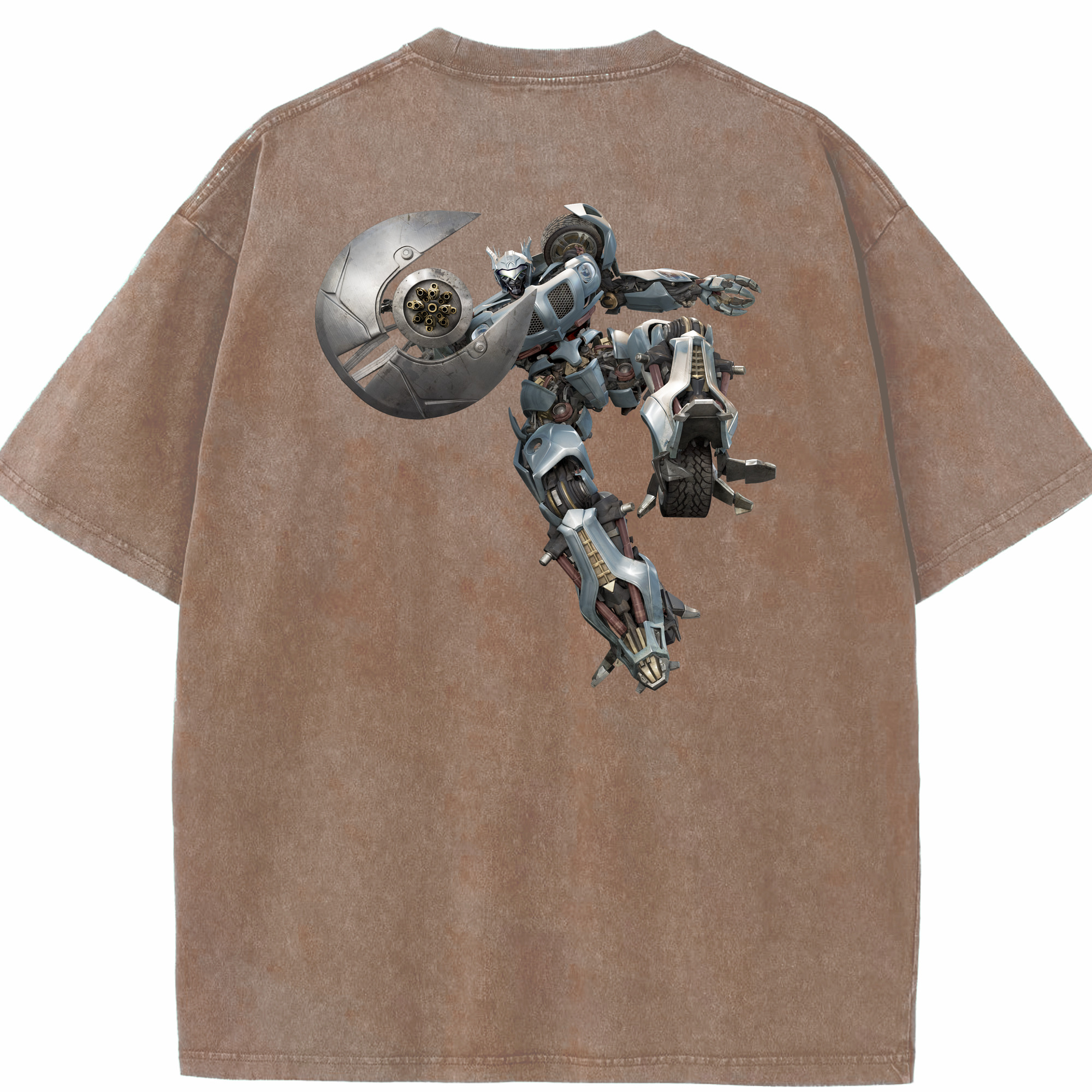 （画像用）  綿100% ヴィンテージ風 半袖Tシャツ（背面プリント）