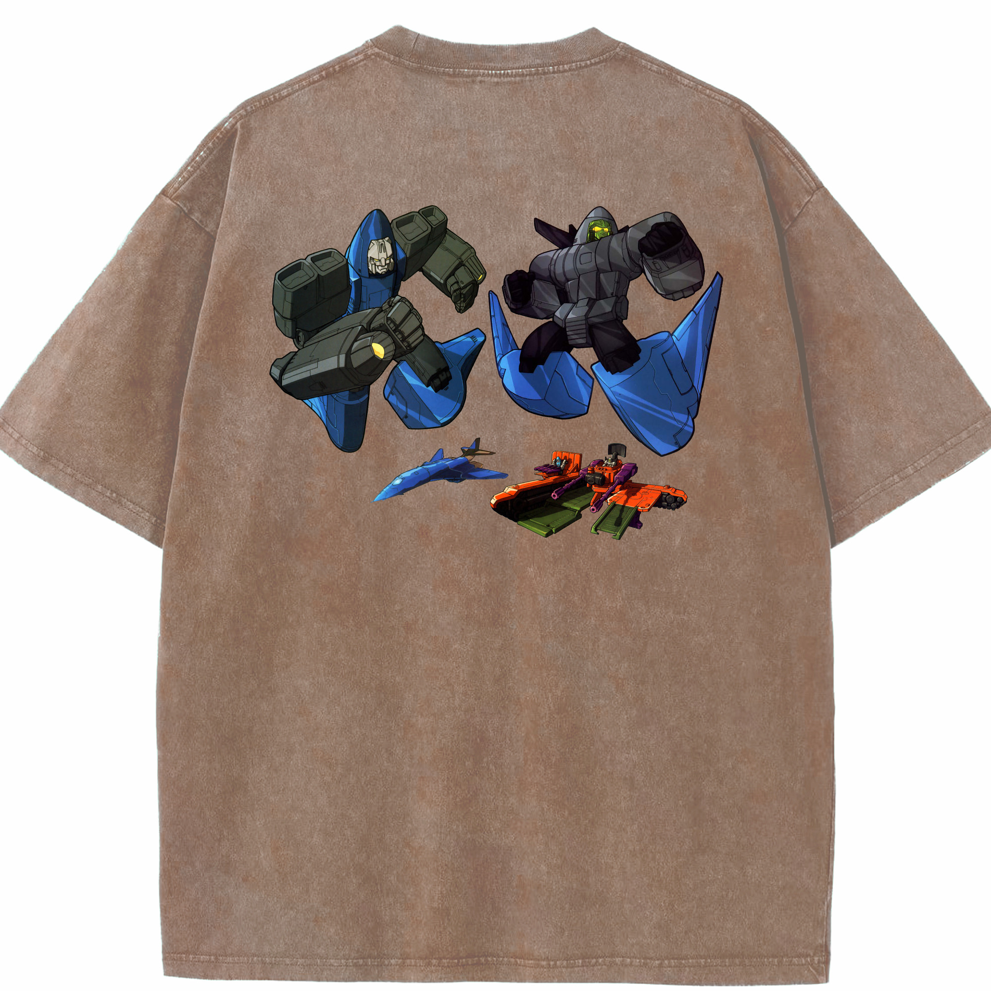 （画像用）  綿100% ヴィンテージ風 半袖Tシャツ（背面プリント）