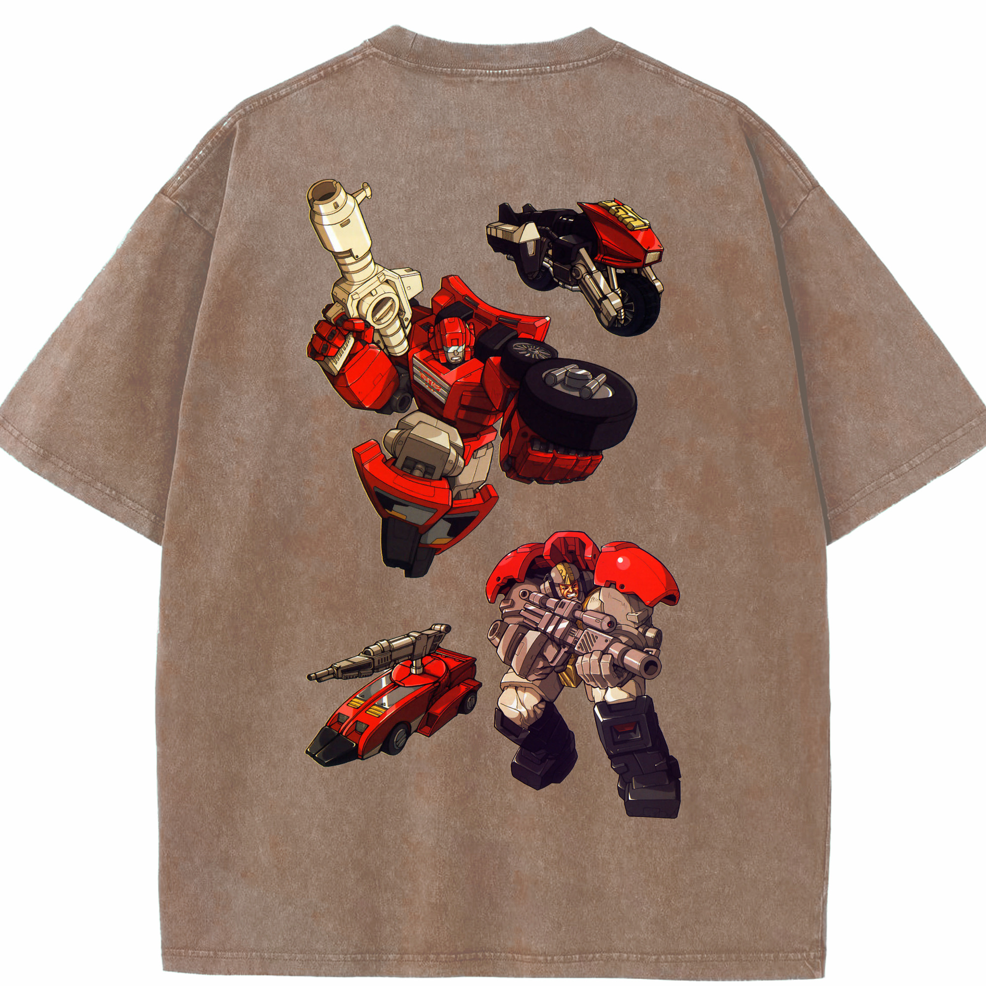 （画像用）  綿100% ヴィンテージ風 半袖Tシャツ（背面プリント）