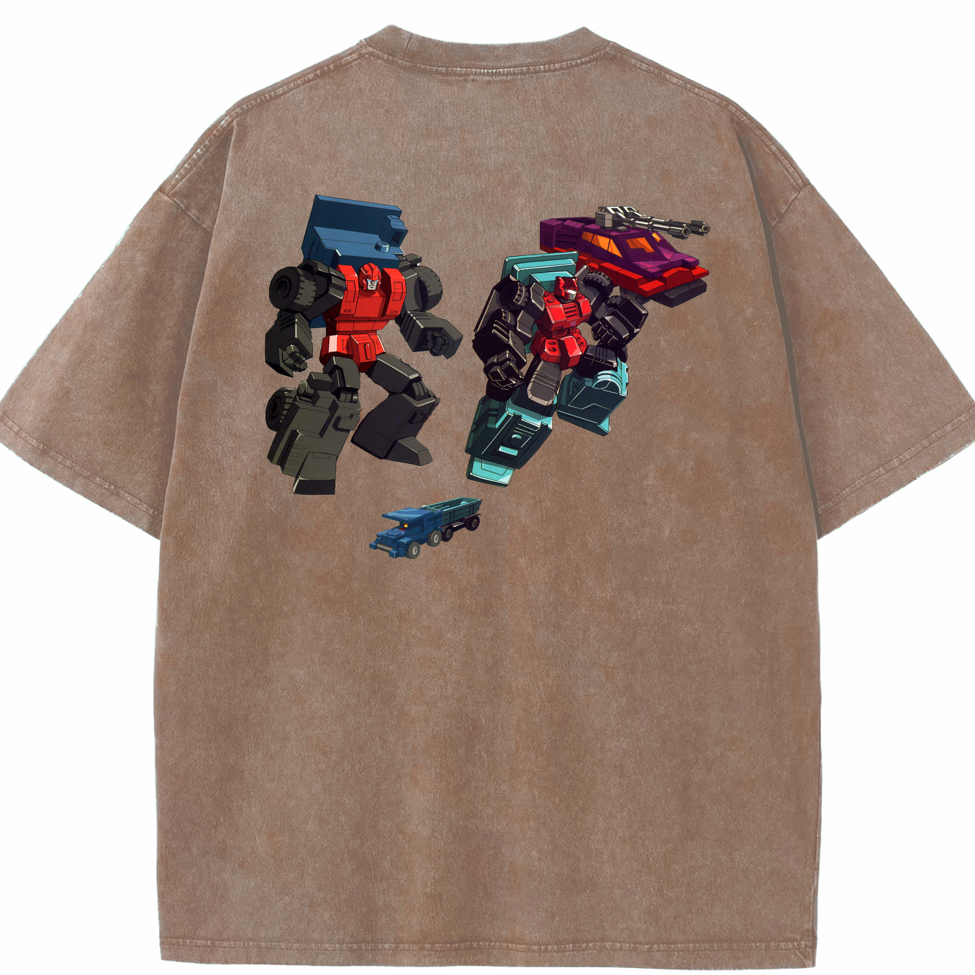 （画像用）  綿100% ヴィンテージ風 半袖Tシャツ（背面プリント）