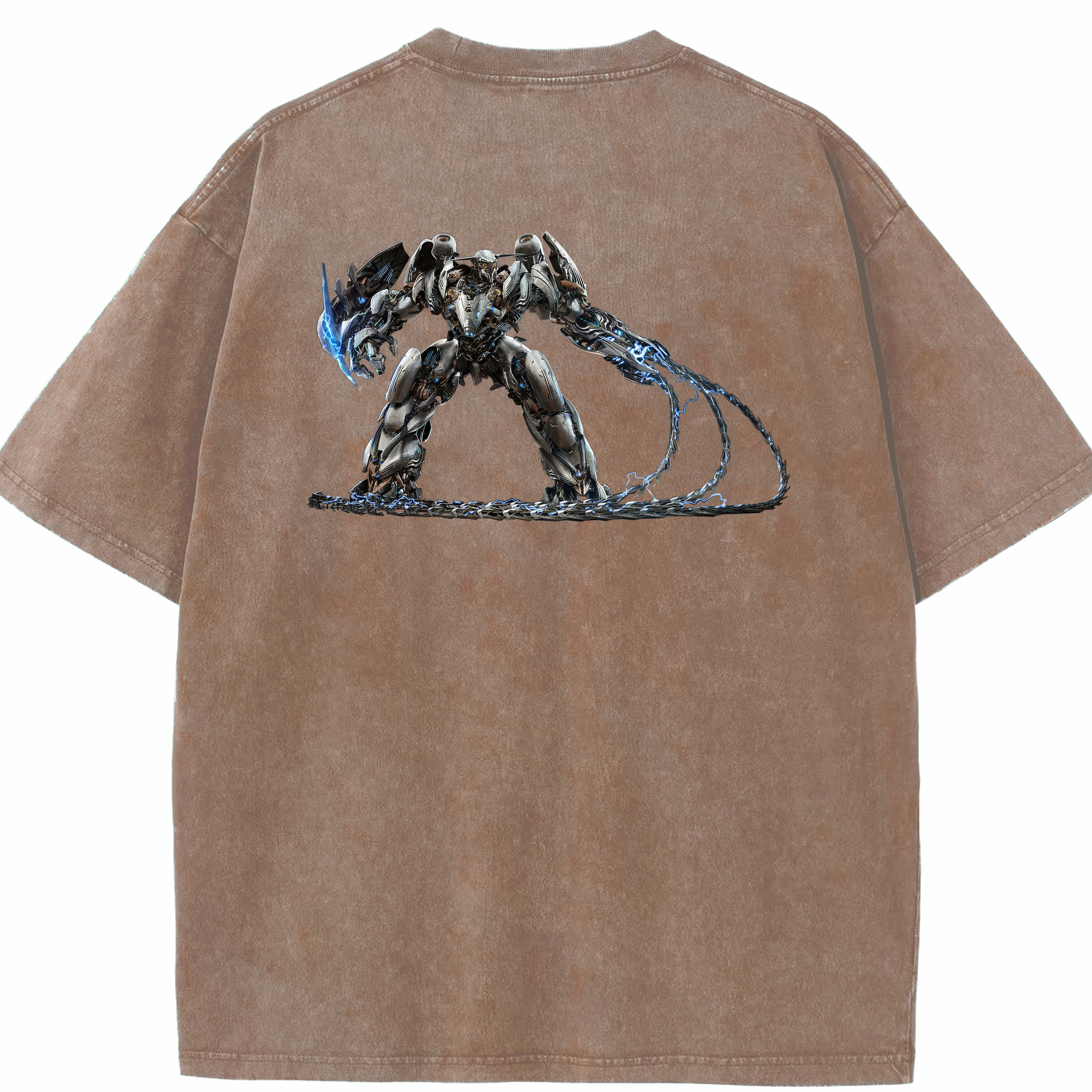 （画像用）  綿100% ヴィンテージ風 半袖Tシャツ（背面プリント）