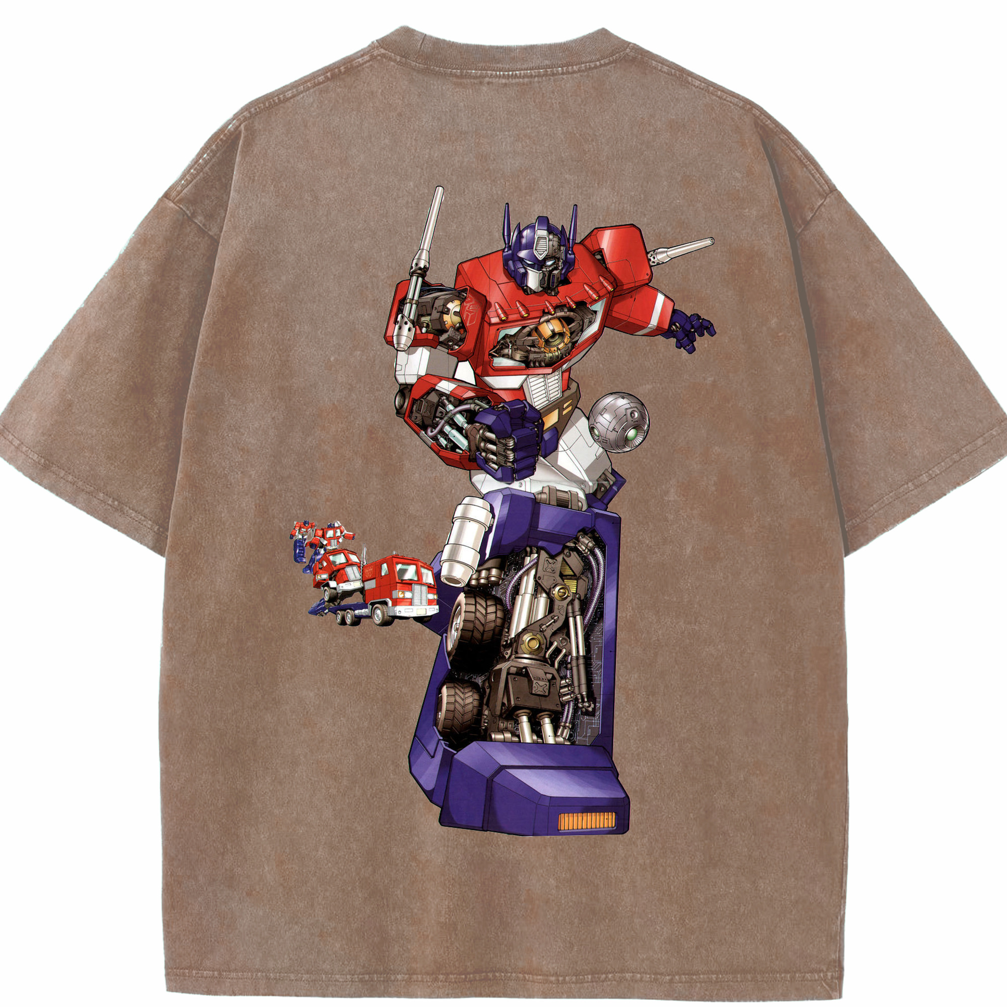 （画像用）  綿100% ヴィンテージ風 半袖Tシャツ（背面プリント）