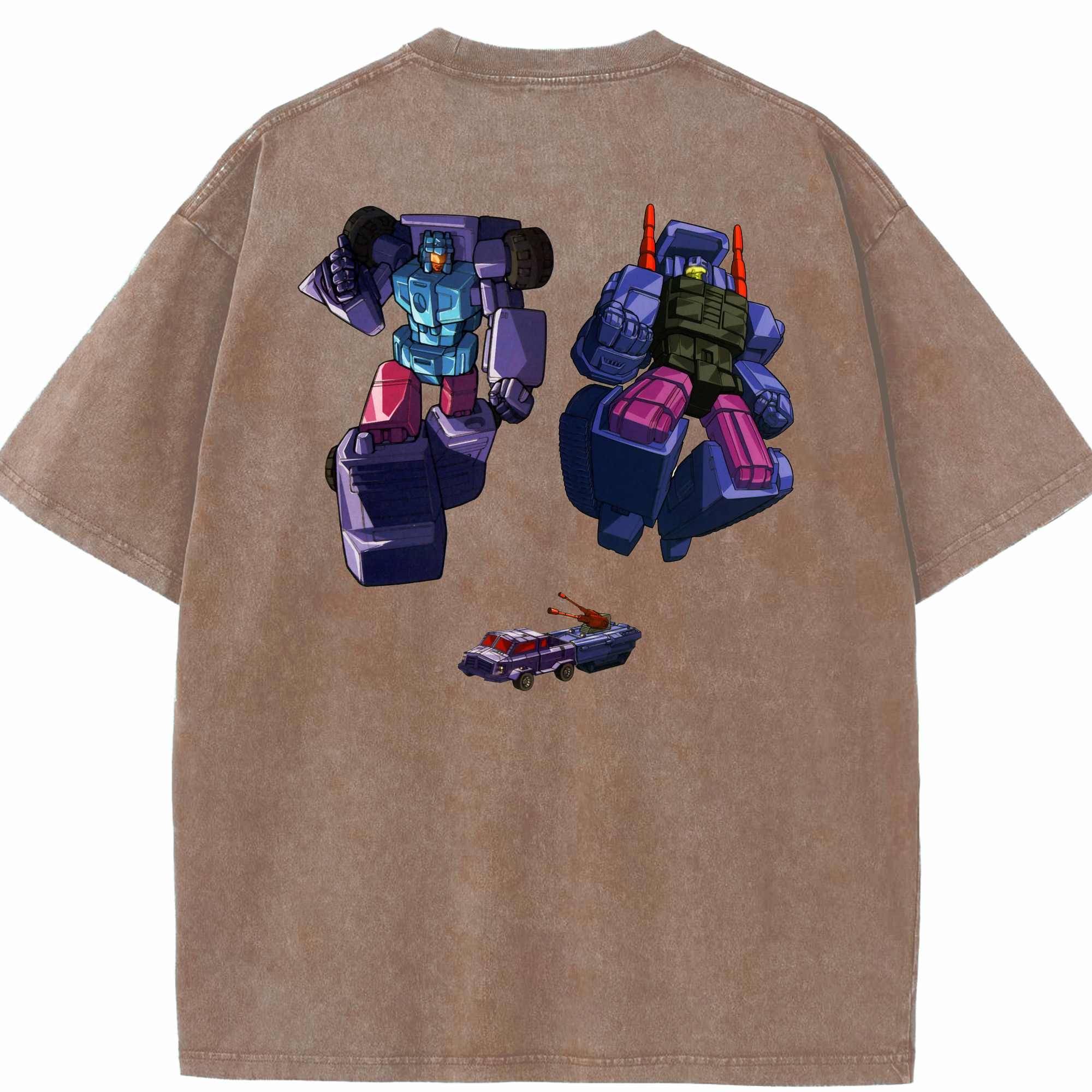 （画像用）  綿100% ヴィンテージ風 半袖Tシャツ（背面プリント）