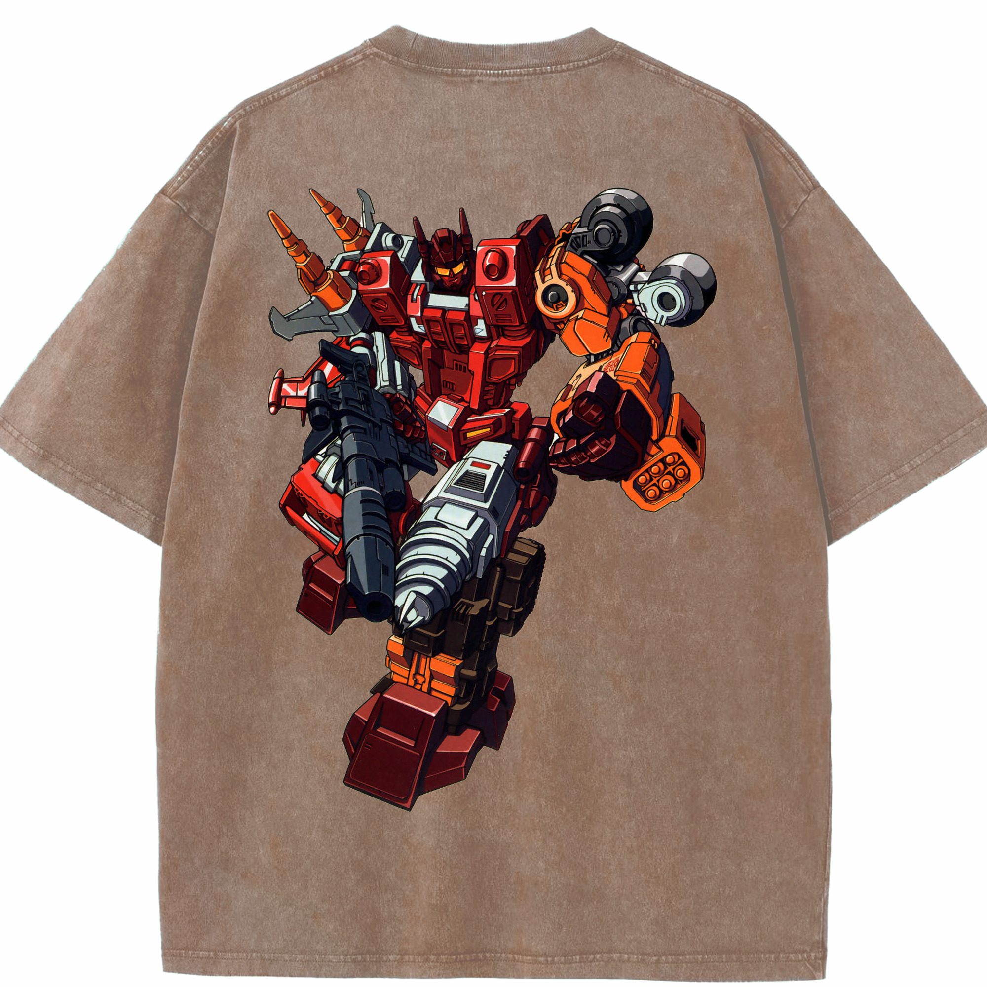 （画像用）  綿100% ヴィンテージ風 半袖Tシャツ（背面プリント）