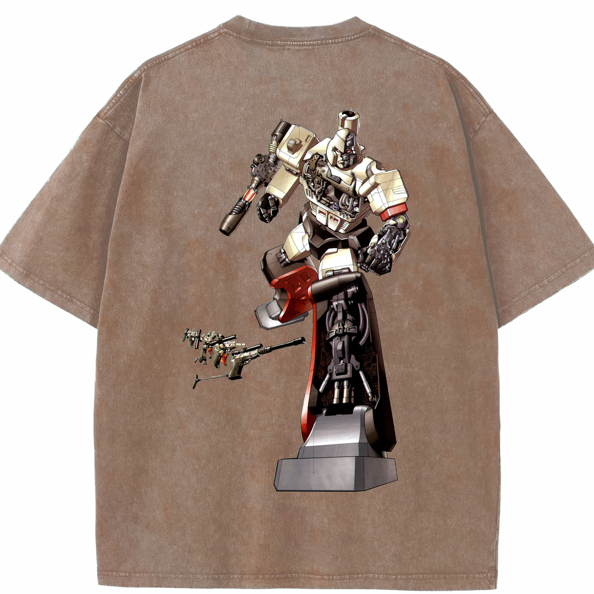 （画像用）  綿100% ヴィンテージ風 半袖Tシャツ（背面プリント）
