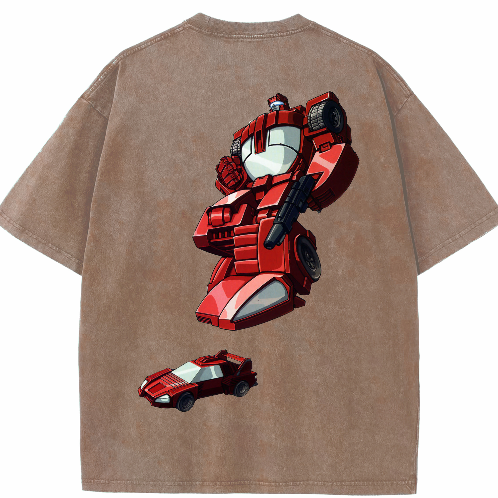 （画像用）  綿100% ヴィンテージ風 半袖Tシャツ（背面プリント）