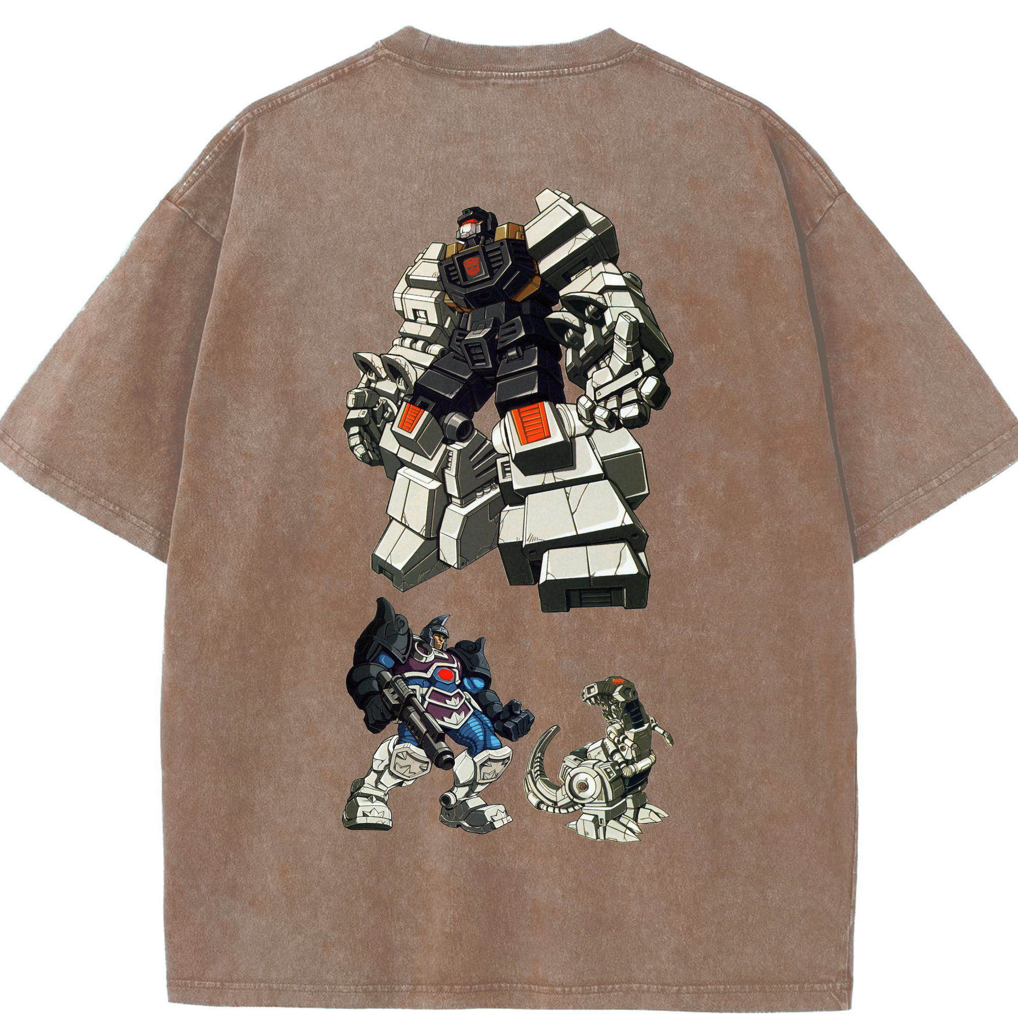 （画像用）  綿100% ヴィンテージ風 半袖Tシャツ（背面プリント）