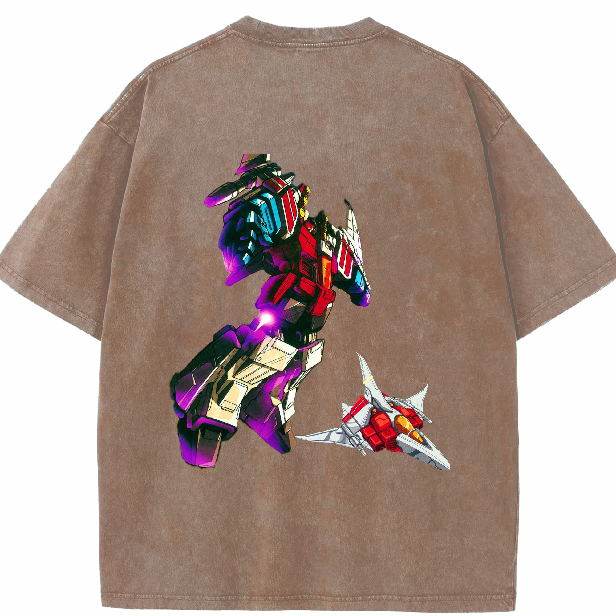 （画像用）  綿100% ヴィンテージ風 半袖Tシャツ（背面プリント）