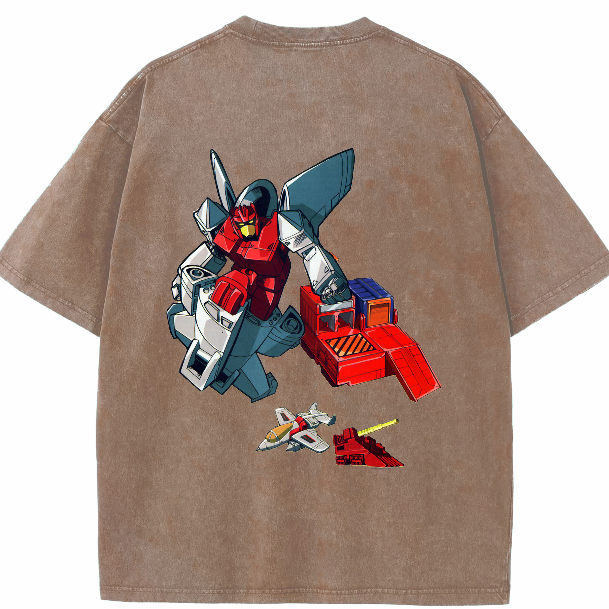 （画像用）  綿100% ヴィンテージ風 半袖Tシャツ（背面プリント）