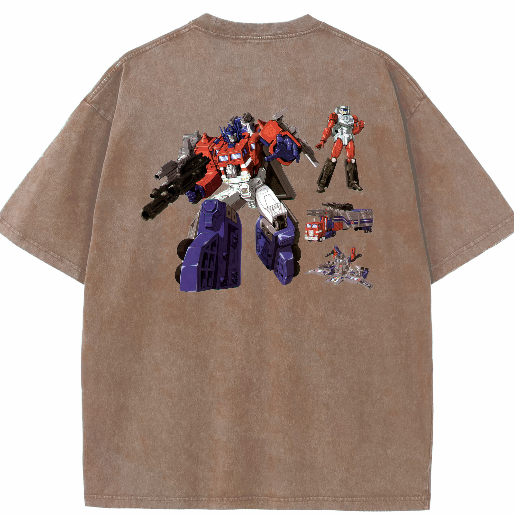 （画像用）  綿100% ヴィンテージ風 半袖Tシャツ（背面プリント）