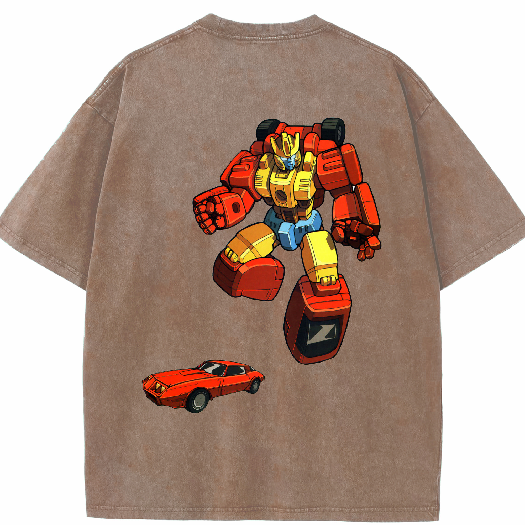 （画像用）  綿100% ヴィンテージ風 半袖Tシャツ（背面プリント）